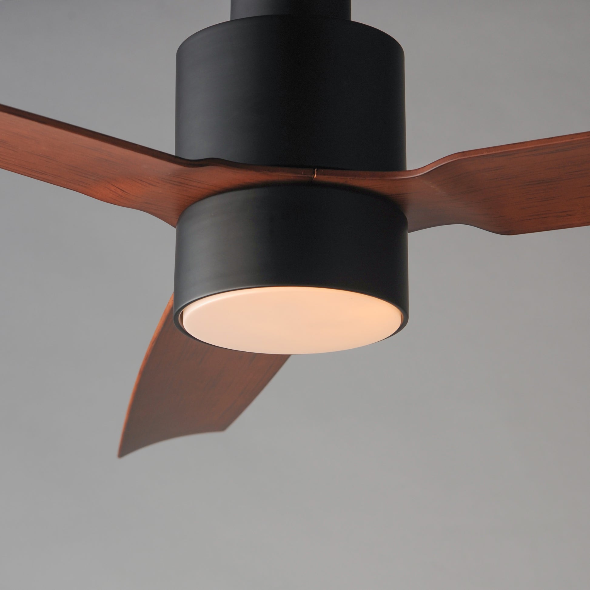 Falcon DC 52" Indoor/Outdoor Fan w LED Light Kit Black/Walnut by Maxim Lighting