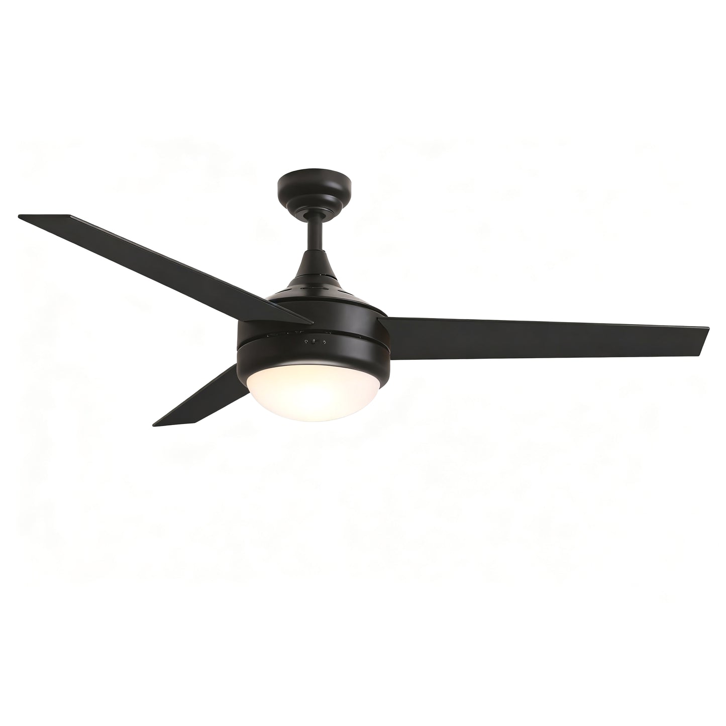 Trio 52" 3-Blade Fan Black by Maxim Lighting