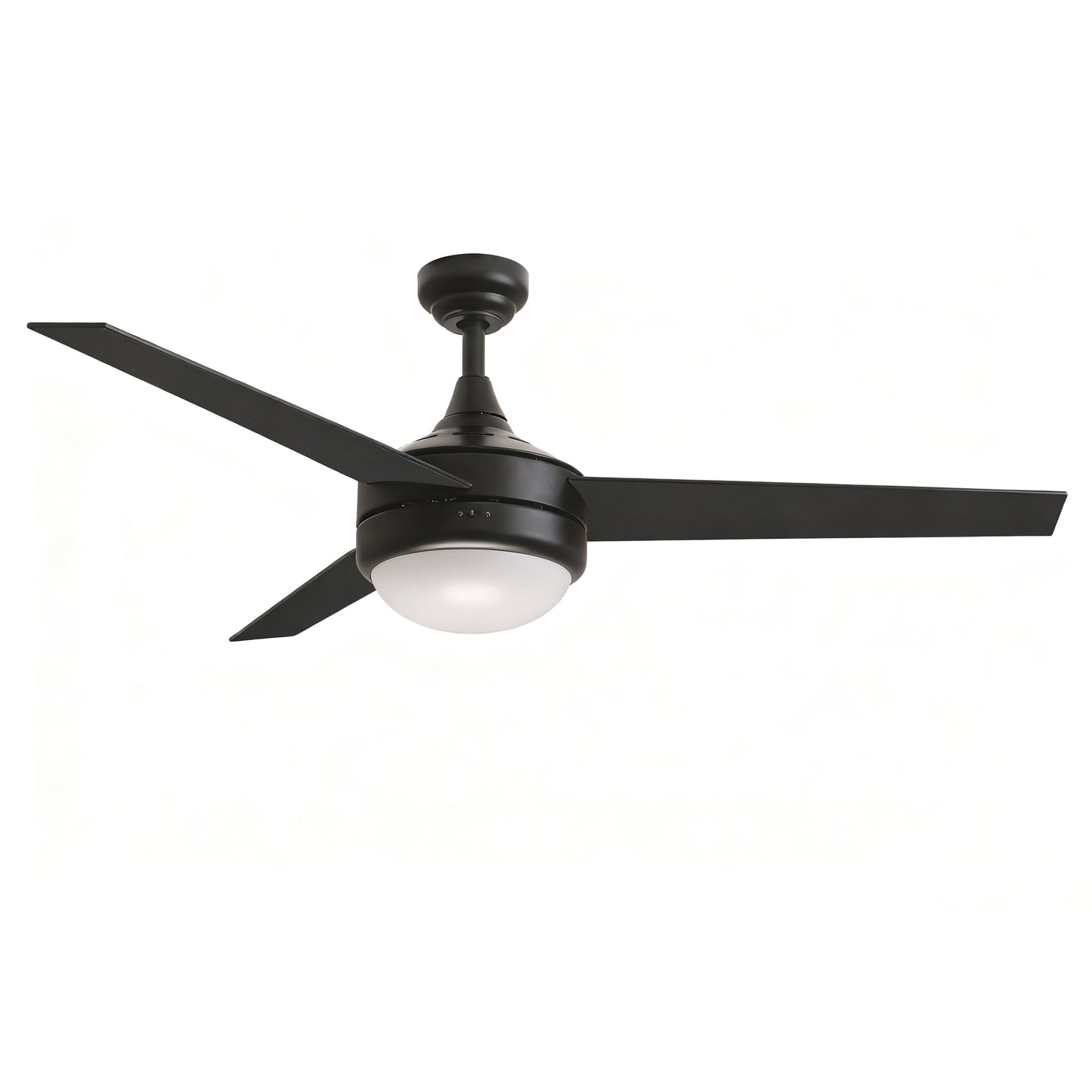 Trio 52" 3-Blade Fan Black by Maxim Lighting