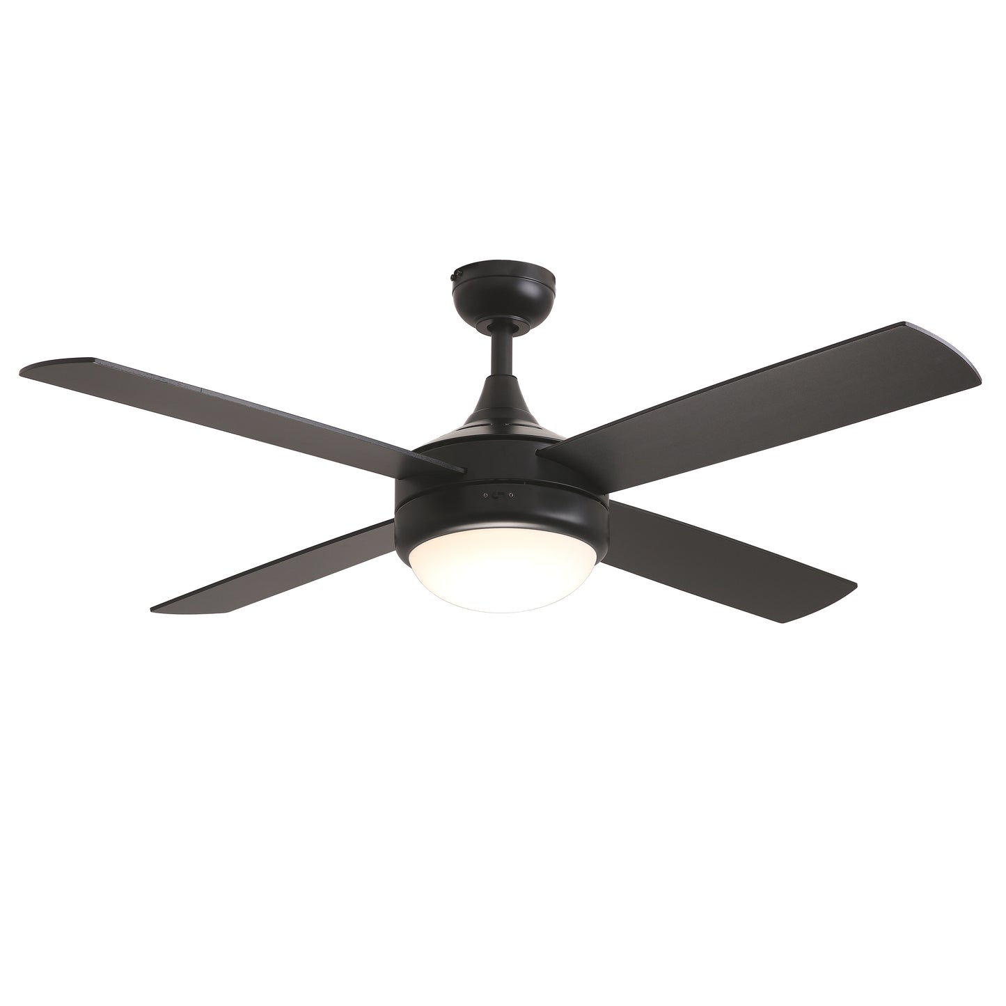 Quattro 52" 4-Blade Fan w LED Black by Maxim Lighting