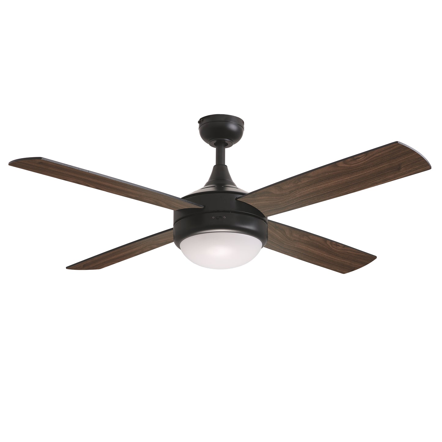 Quattro 52" 4-Blade Fan w LED Black by Maxim Lighting
