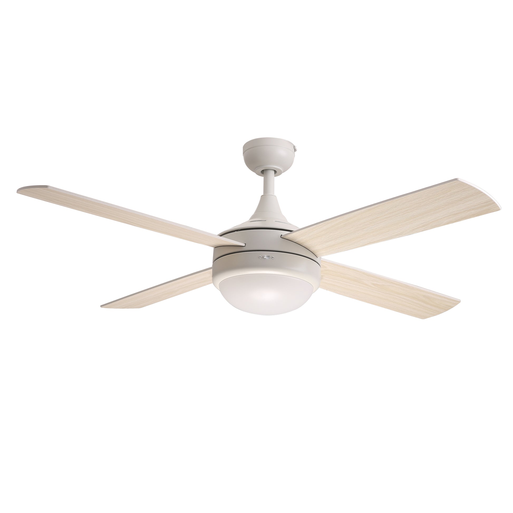 Quattro 52" 4-Blade Fan w LED Matte White by Maxim Lighting
