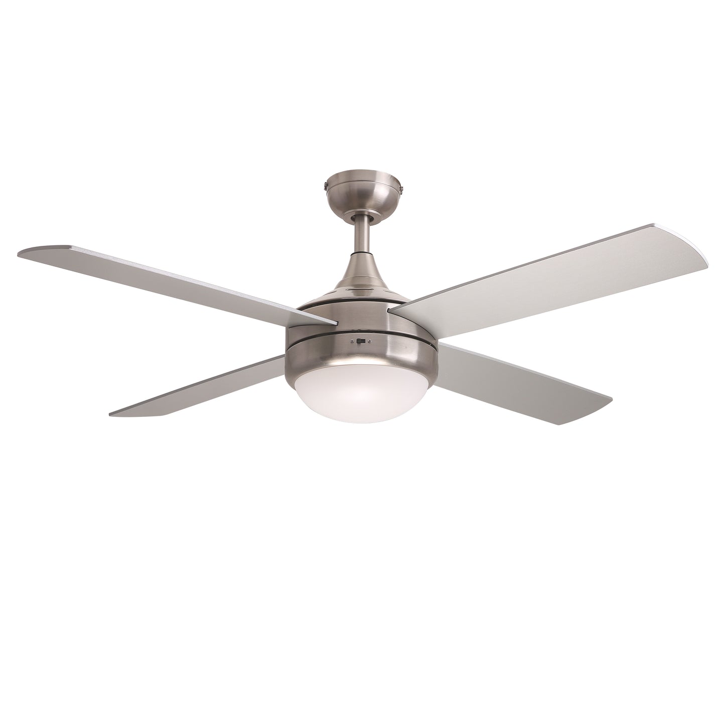 Quattro 52" 4-Blade Fan w LED Satin Nickel by Maxim Lighting