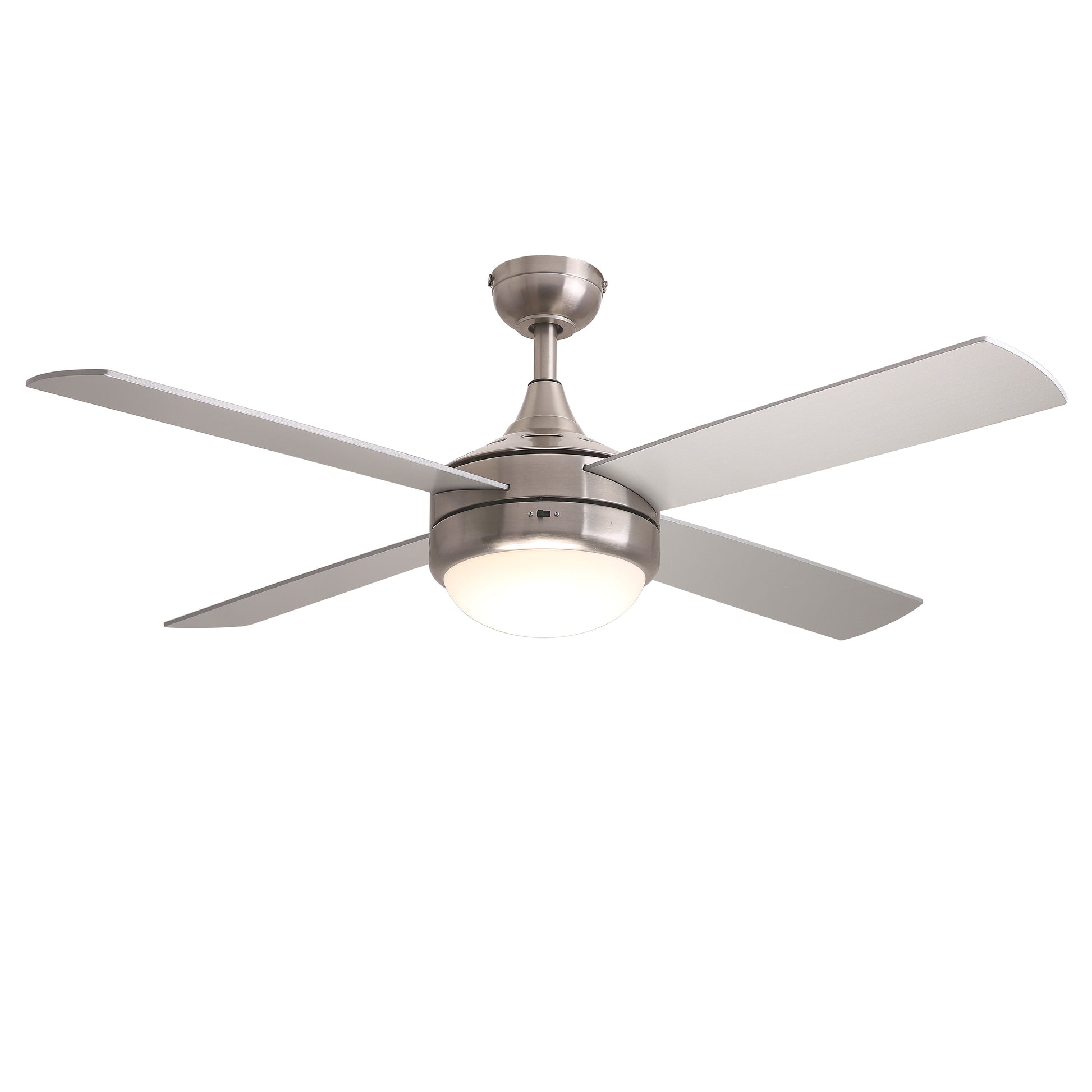Quattro 52" 4-Blade Fan w LED Satin Nickel by Maxim Lighting