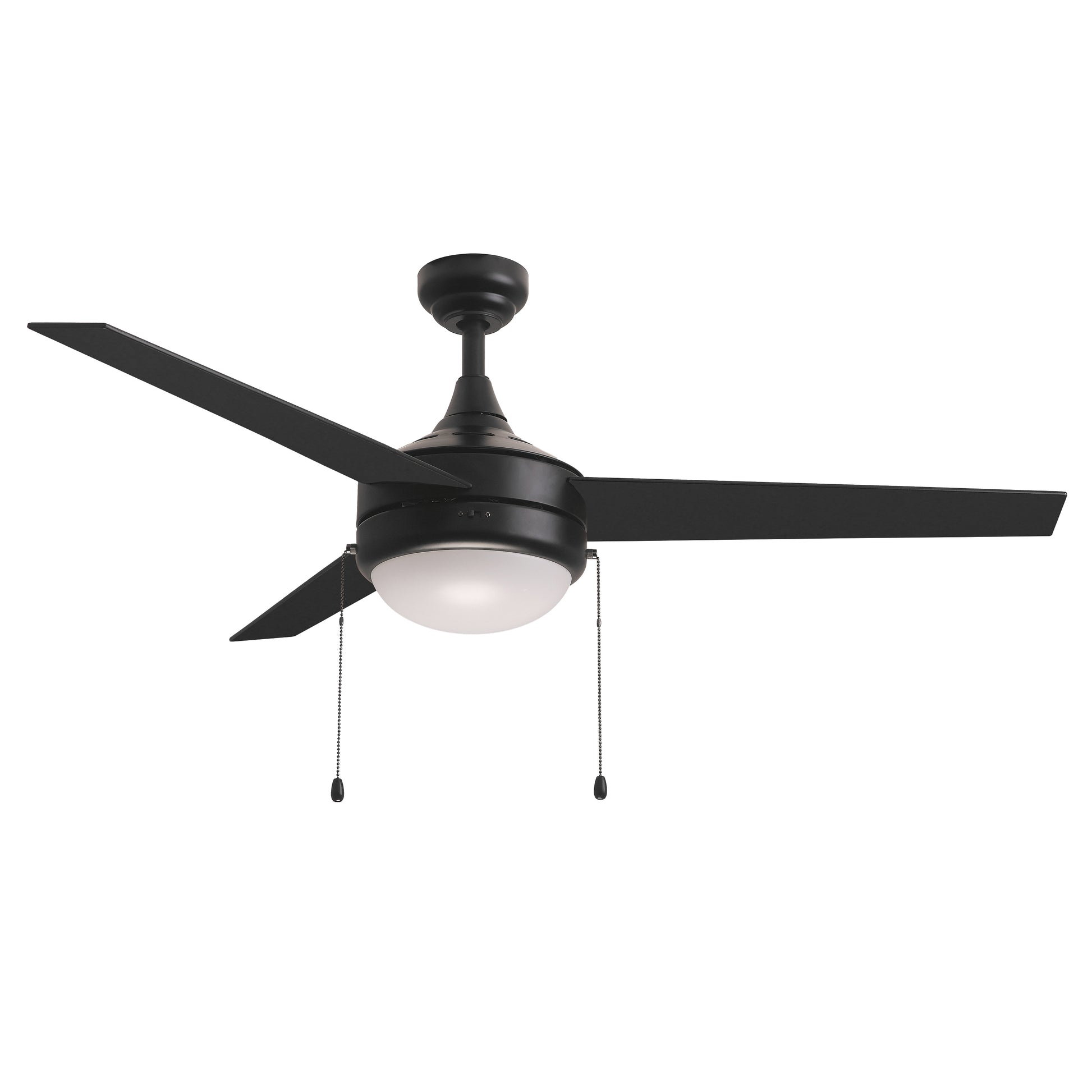 Trio Pull 52" 3-Blade Fan w Pull Chain Black by Maxim Lighting