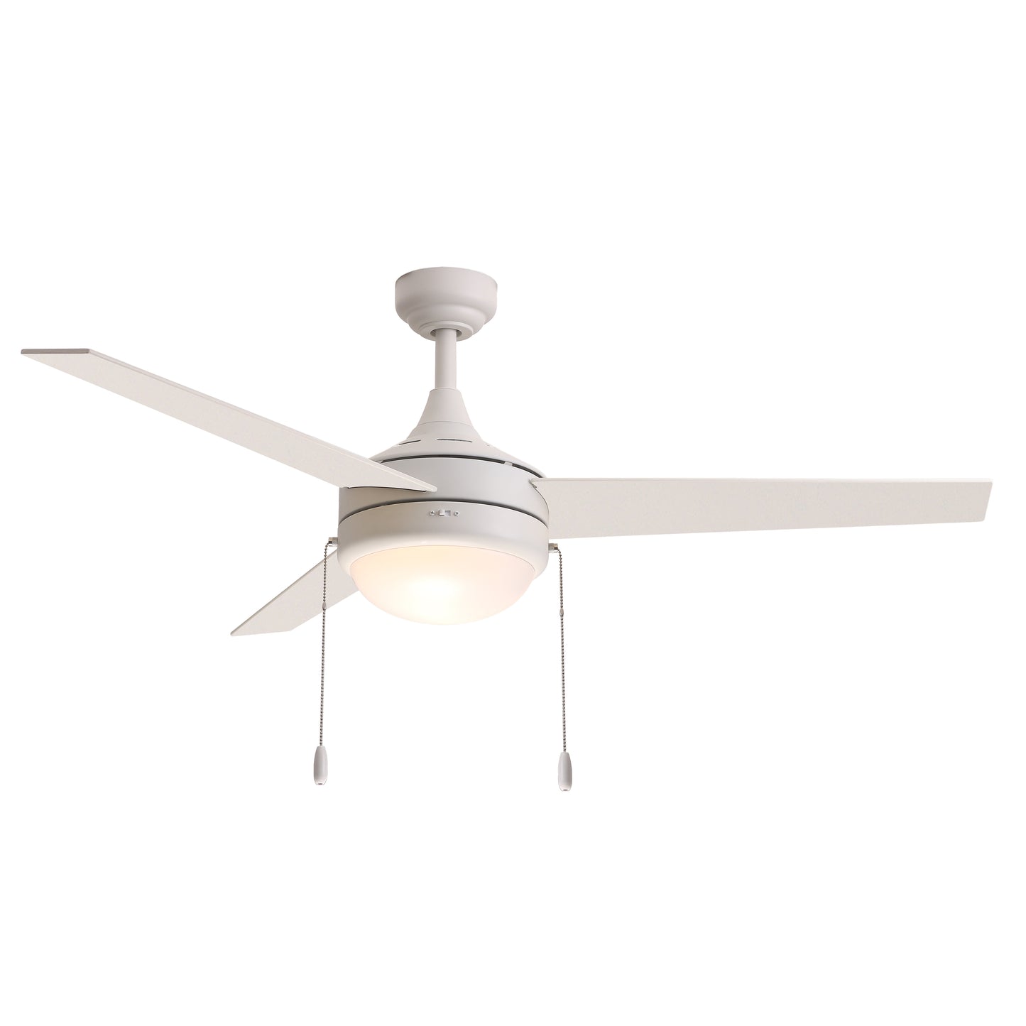 Trio Pull 52" 3-Blade Fan w Pull Chain Matte White by Maxim Lighting