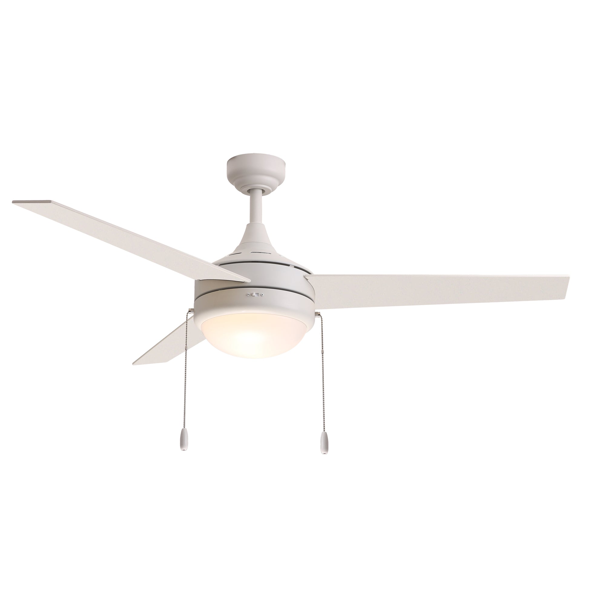 Trio Pull 52" 3-Blade Fan w Pull Chain Matte White by Maxim Lighting
