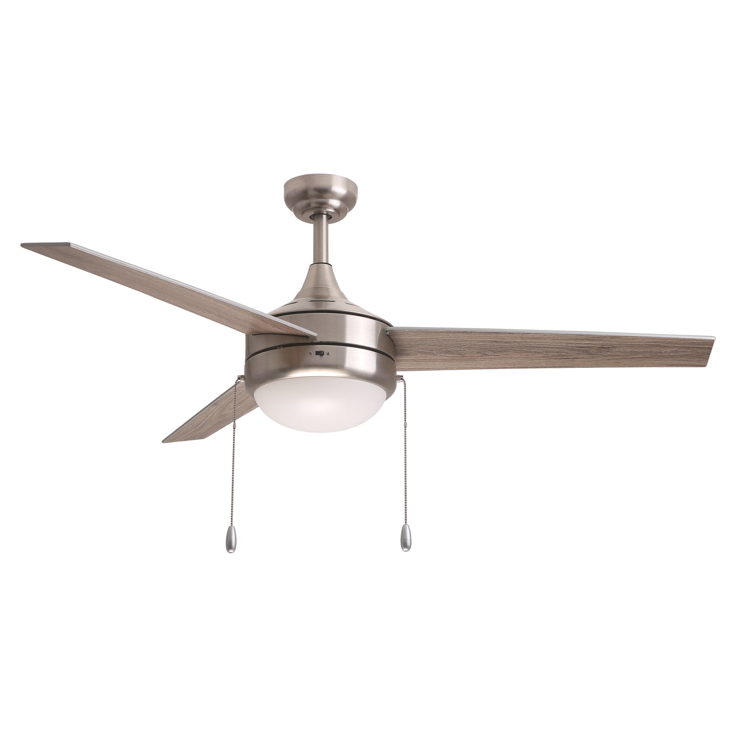 Trio Pull 52" 3-Blade Fan w Pull Chain Satin Nickel by Maxim Lighting