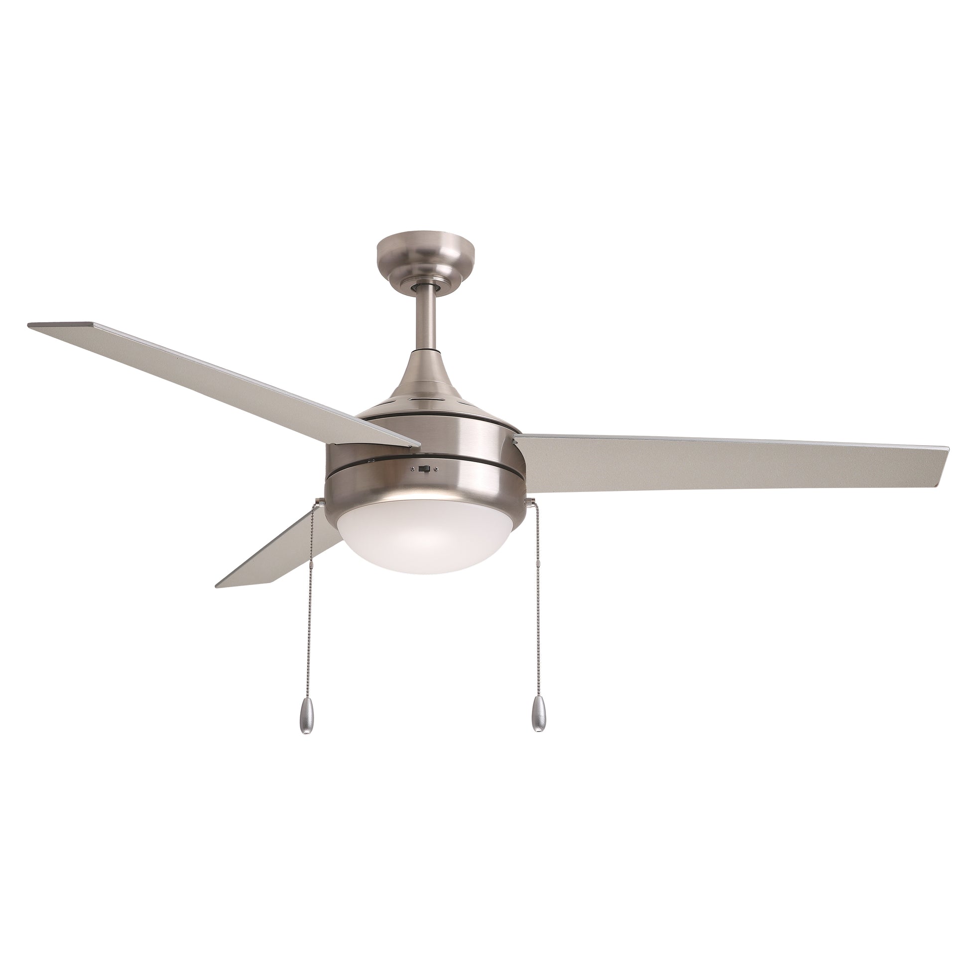 Trio Pull 52" 3-Blade Fan w Pull Chain Satin Nickel by Maxim Lighting