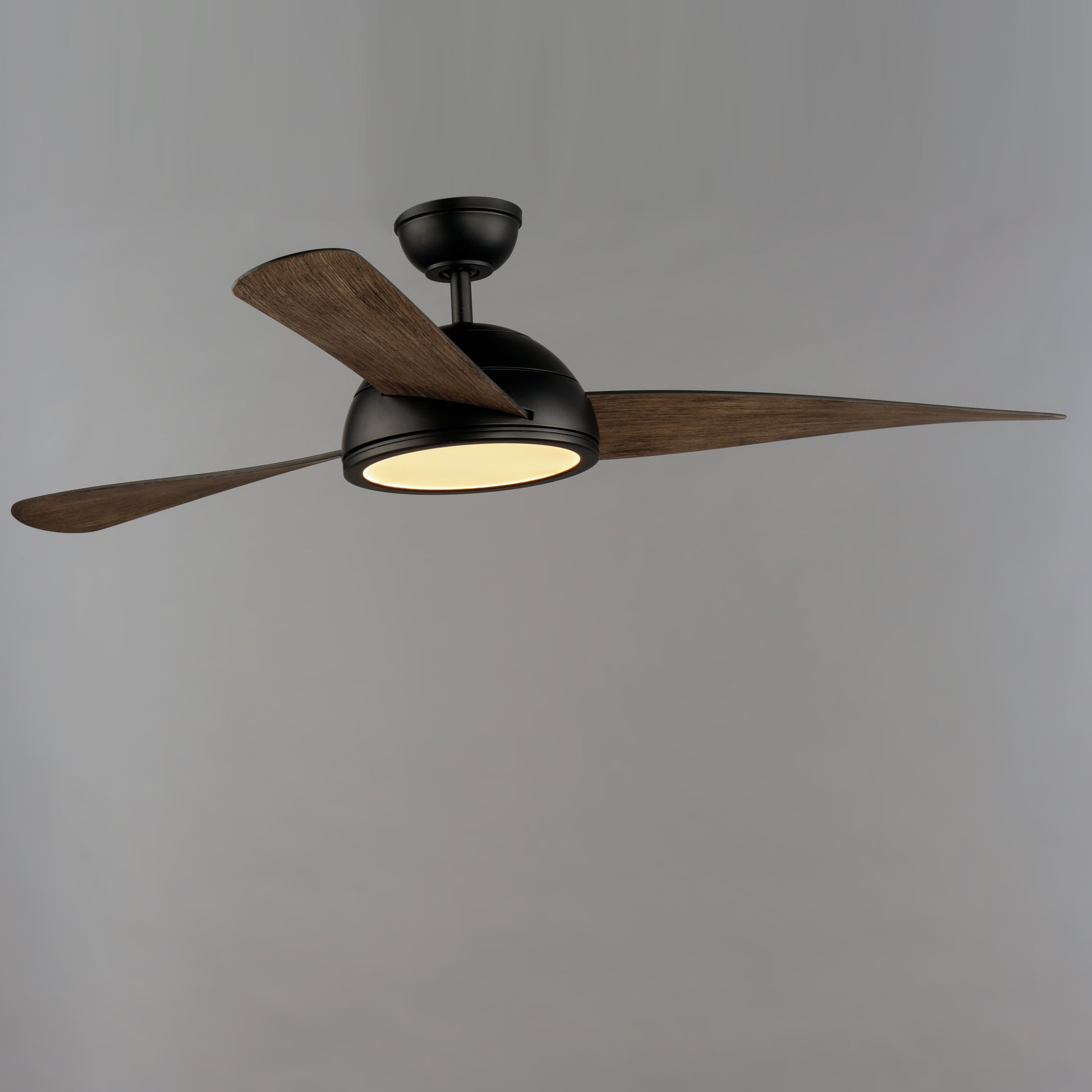 Cupola 52" Bronze LED Fan Walnut Blades Oil Rubbed Bronze by Maxim Lighting
