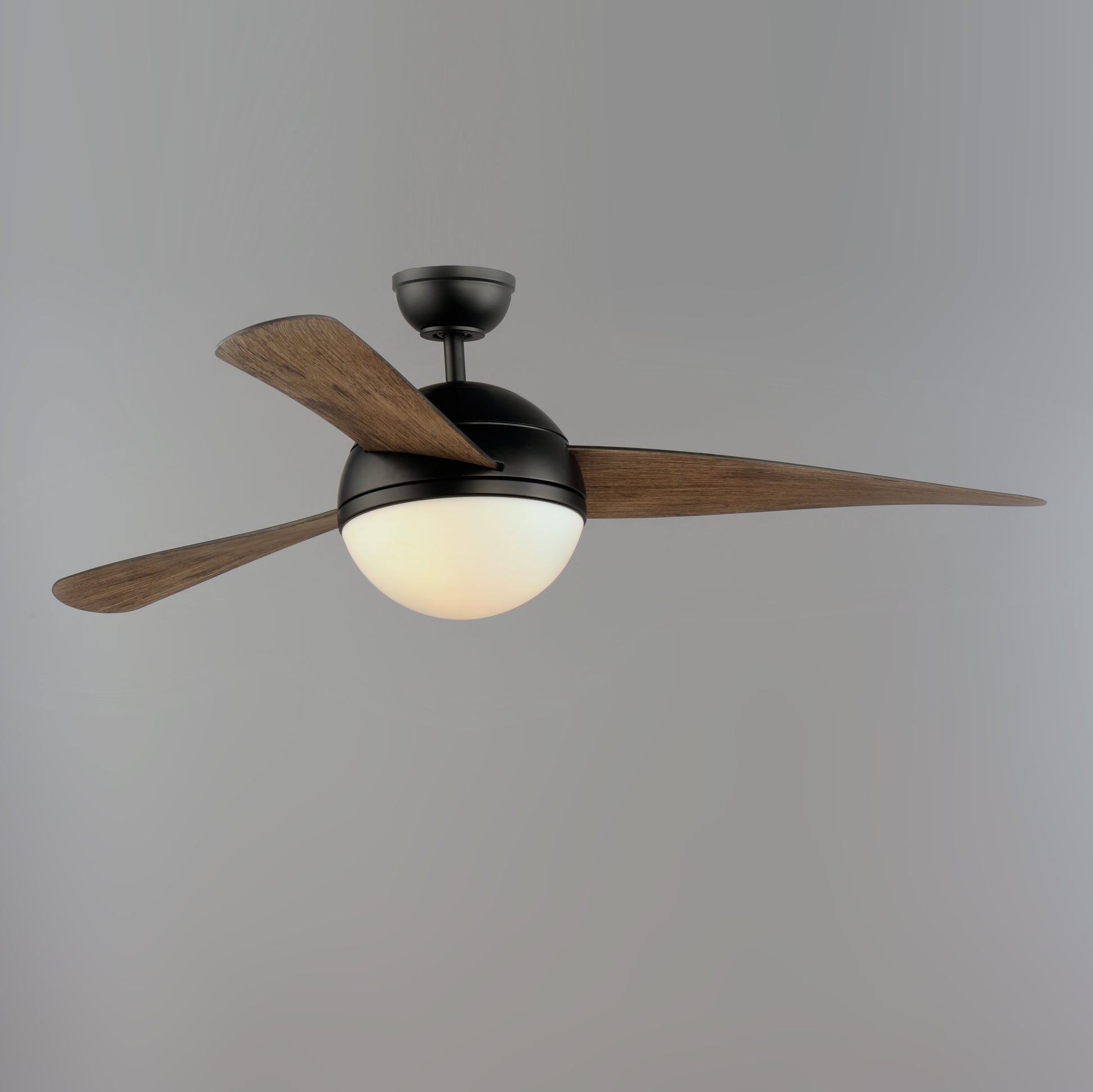 Cupola 52" Bronze Fan 2-Light LED Walnut Blades Oil Rubbed Bronze by Maxim Lighting