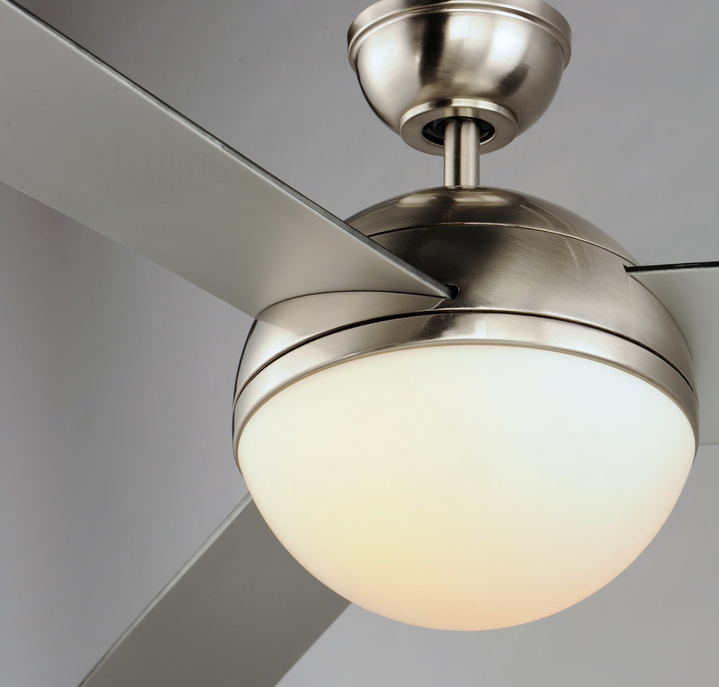 Cupola 52" Nickel Fan 2-Light LED Satin Nickel by Maxim Lighting