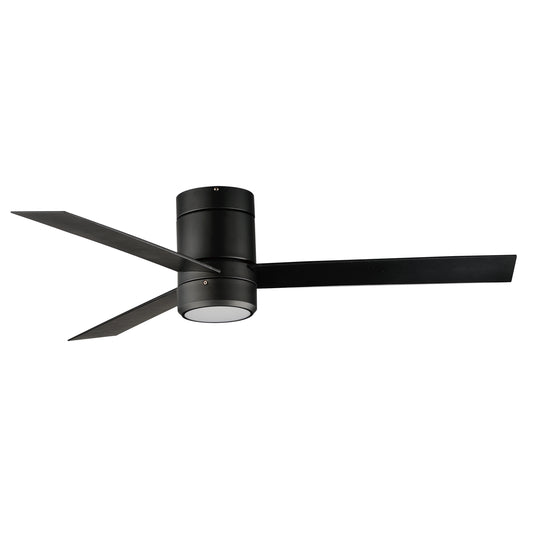 Tanker 52" 3-Blade Hugger Fan w LED Light Kit Black by Maxim Lighting