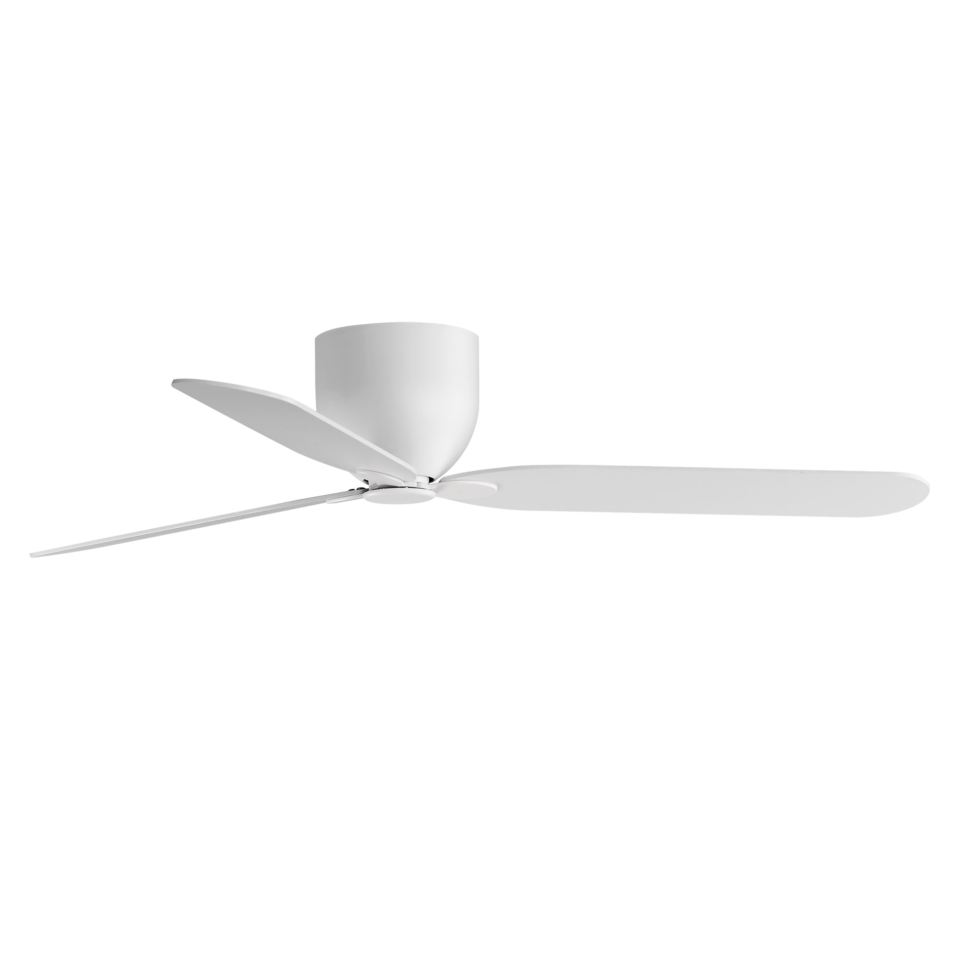 Lowell 52" 3-Blade Hugger Fan (No Light) Matte White by Maxim Lighting