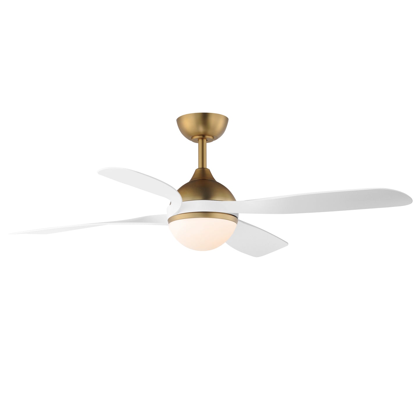 Bola 52" Indoor Fan w LED Light Kit Natural Aged Brass by Maxim Lighting