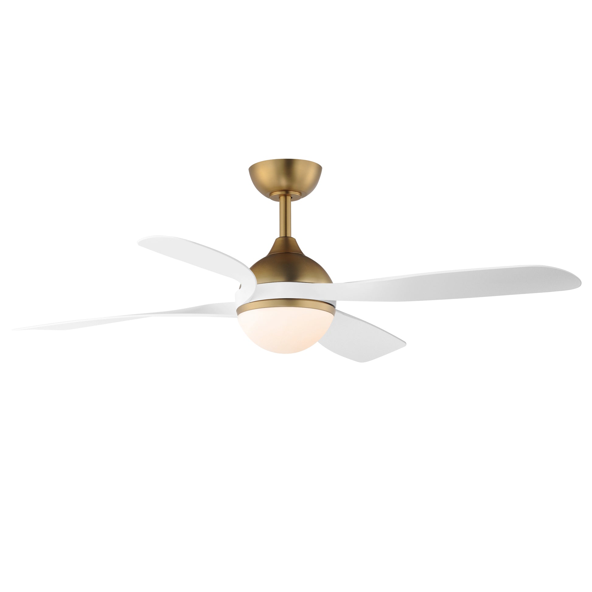 Bola 52" Indoor Fan w LED Light Kit Natural Aged Brass by Maxim Lighting