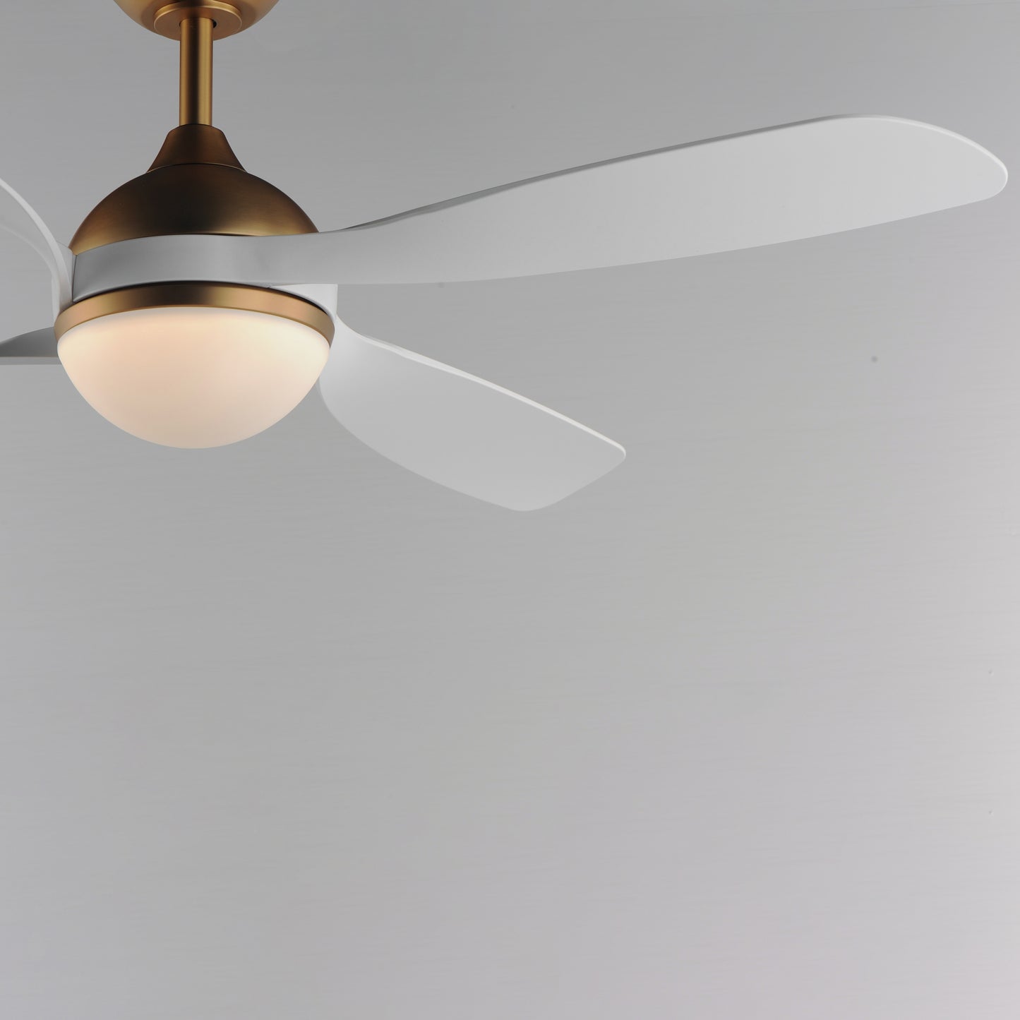 Bola 52" Indoor Fan w LED Light Kit Natural Aged Brass by Maxim Lighting
