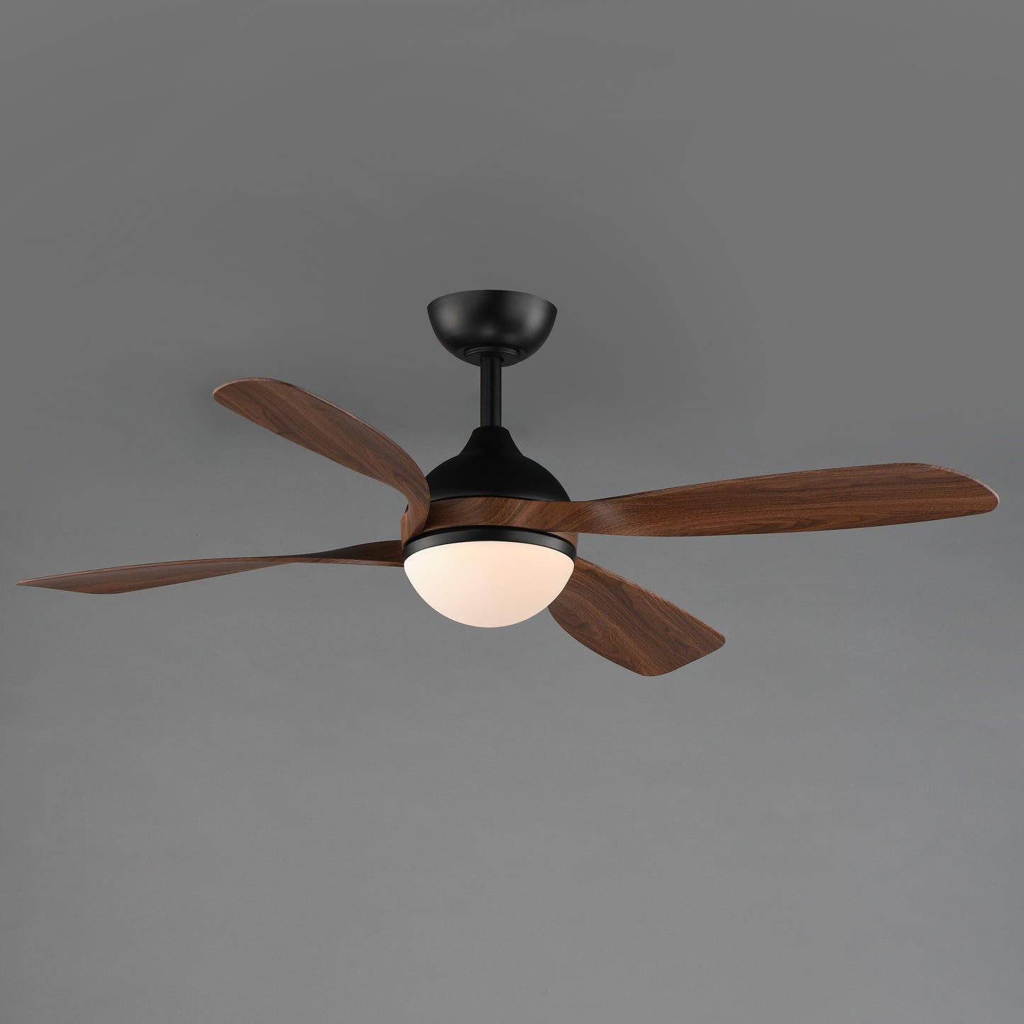 Bola 52" Indoor Fan w LED Light Kit Walnut/Black by Maxim Lighting
