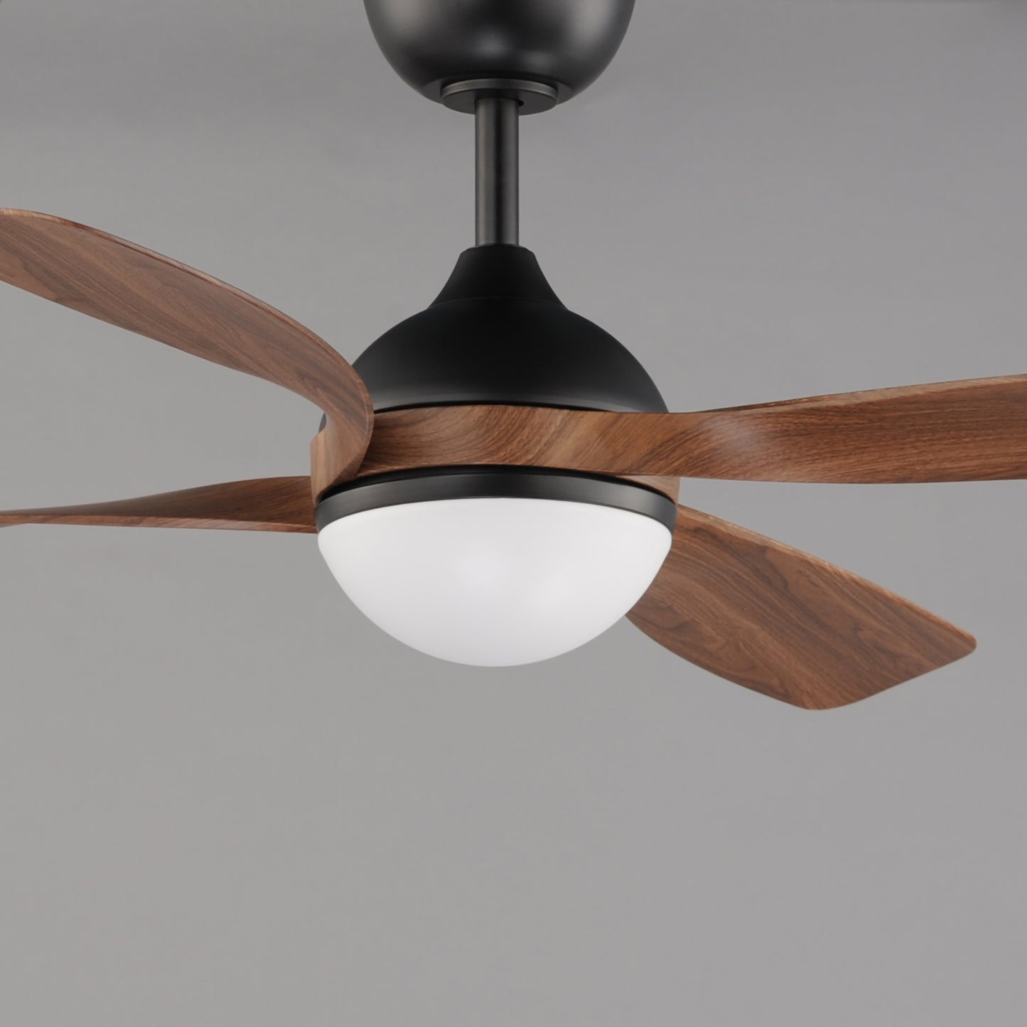Bola 52" Indoor Fan w LED Light Kit Walnut/Black by Maxim Lighting