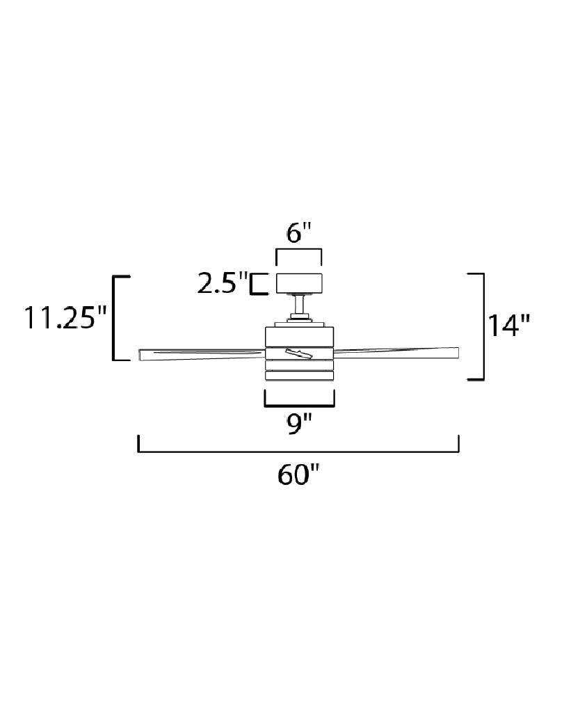 Tanker 52" Black Outdoor E-Star LED Fan Black by Maxim Lighting