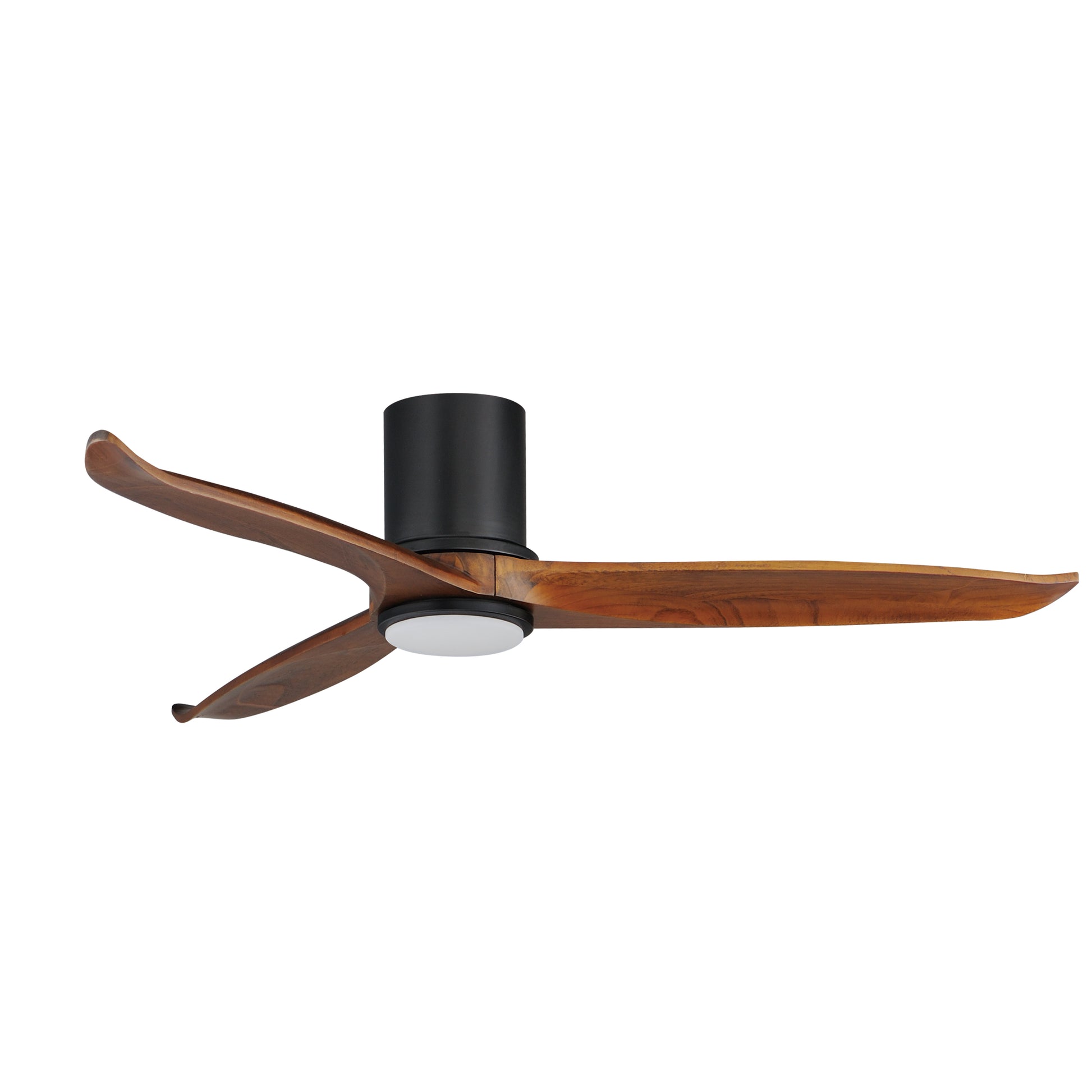 Woodwind 52" Solid Wood Blade Hugger Fan w LED Black by Maxim Lighting