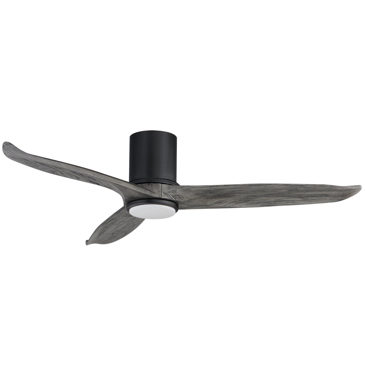 Woodwind 52" Solid Wood Blade Hugger Fan w LED Black by Maxim Lighting