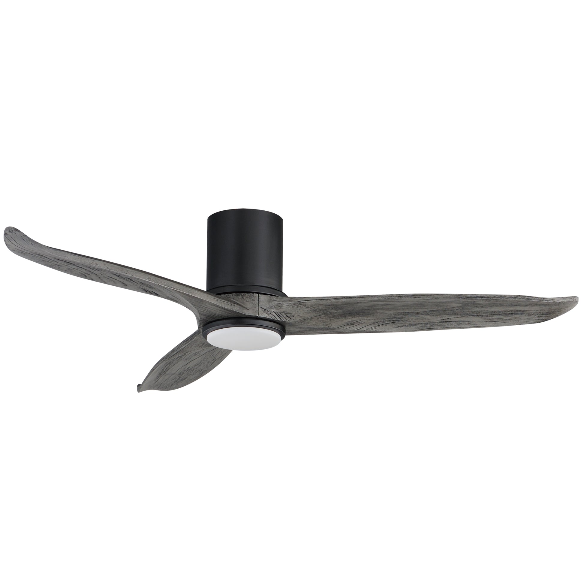Woodwind 52" Solid Wood Blade Hugger Fan w LED Black by Maxim Lighting