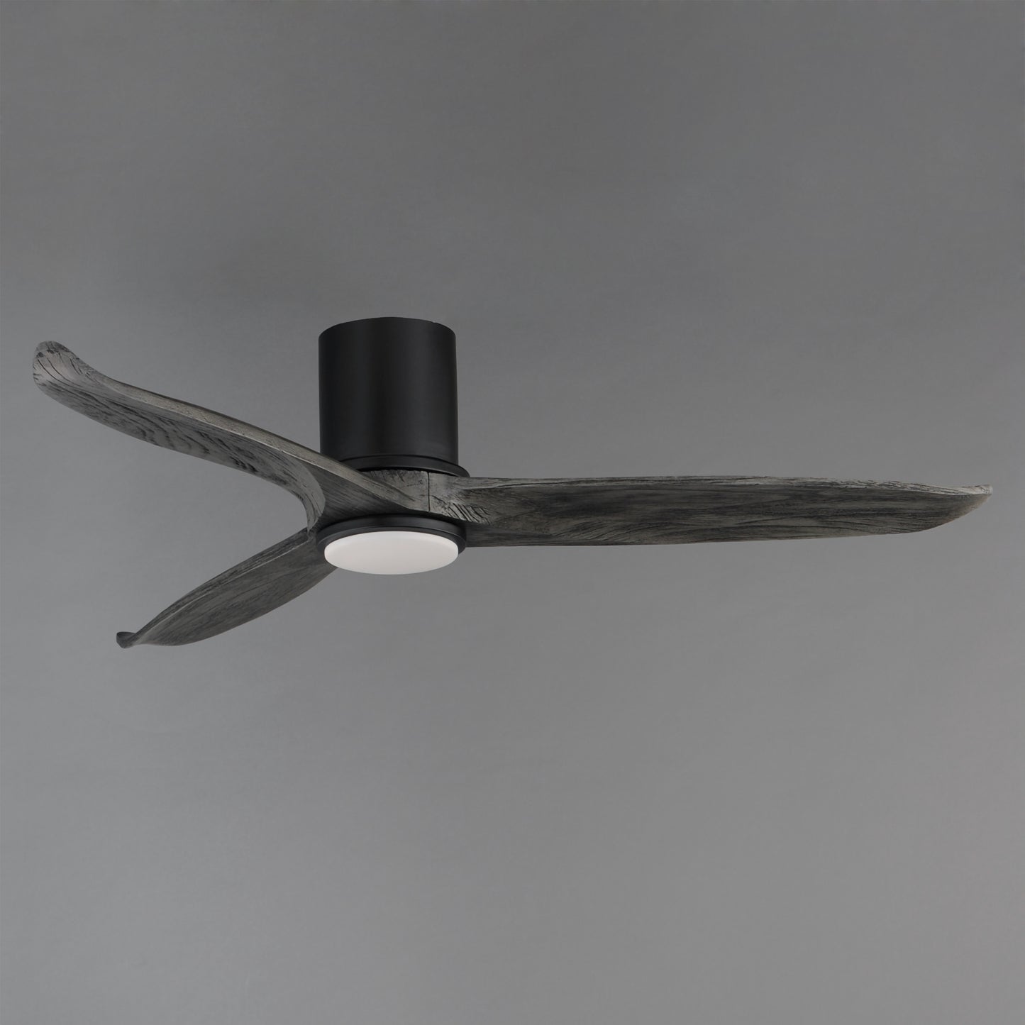 Woodwind 52" Solid Wood Blade Hugger Fan w LED Black by Maxim Lighting