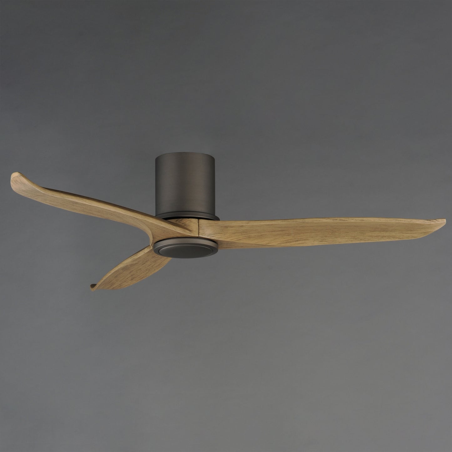 Woodwind 52" Solid Wood Blade Hugger Fan w LED Charcoal Bronze by Maxim Lighting