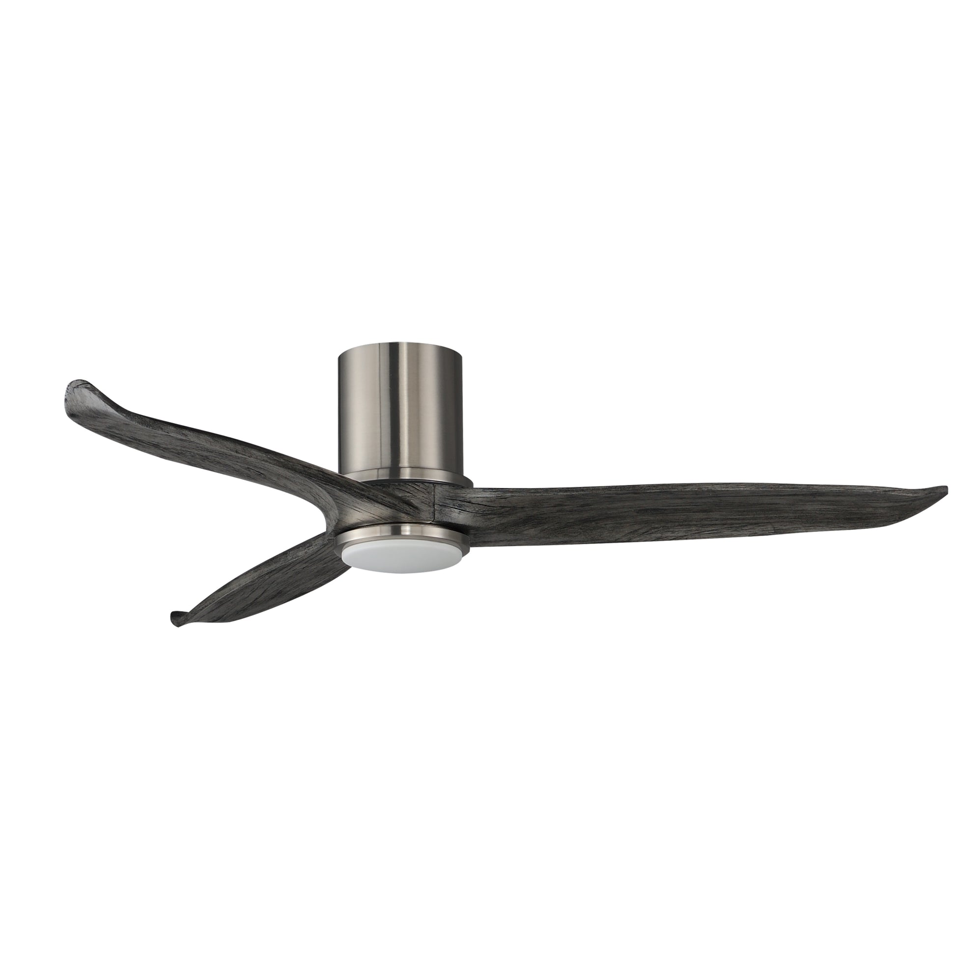 Woodwind 52" Solid Wood Blade Hugger Fan w LED Satin Nickel by Maxim Lighting