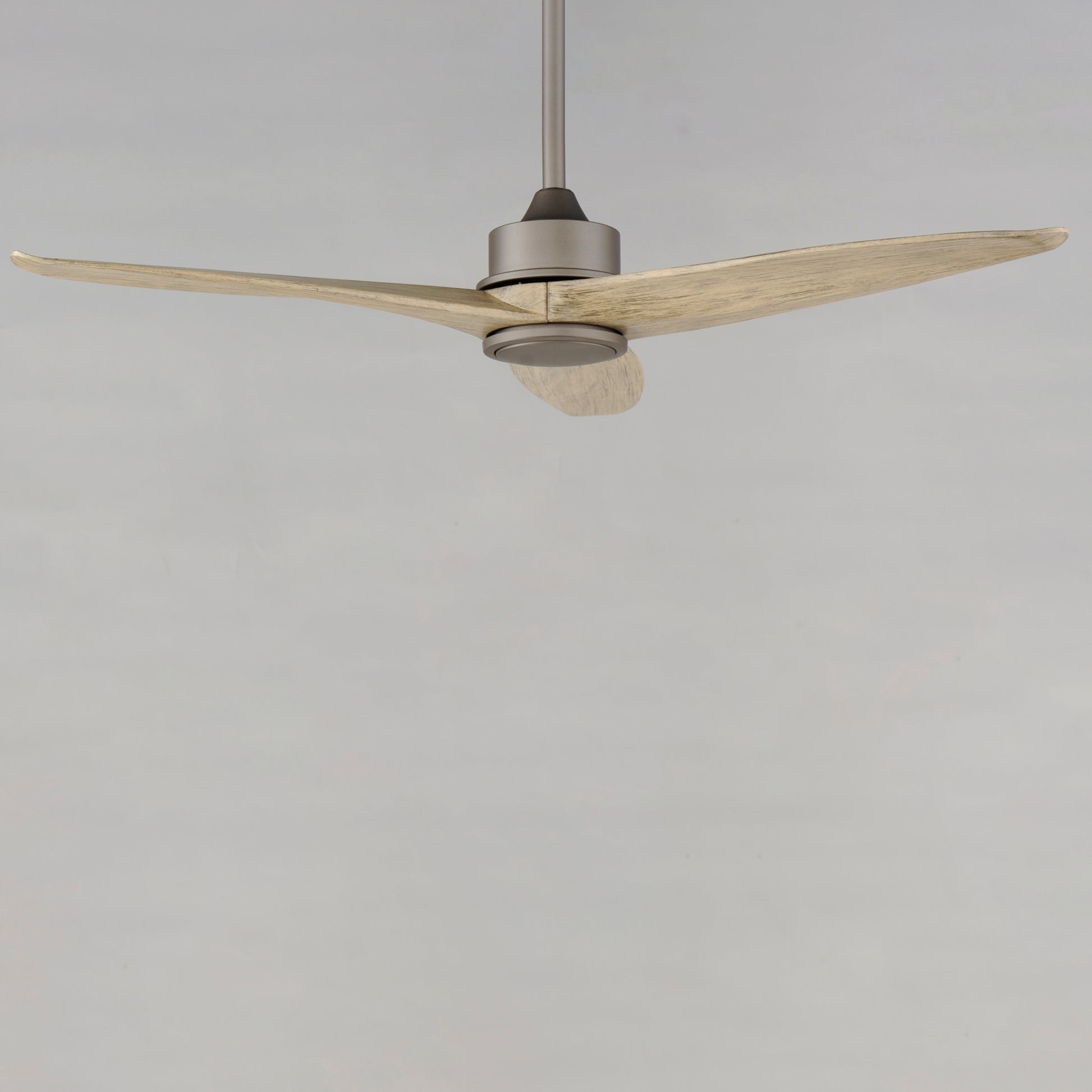 Woodwind 52" Solid Wood Blade Fan w LED Light Kit Charcoal Bronze by Maxim Lighting