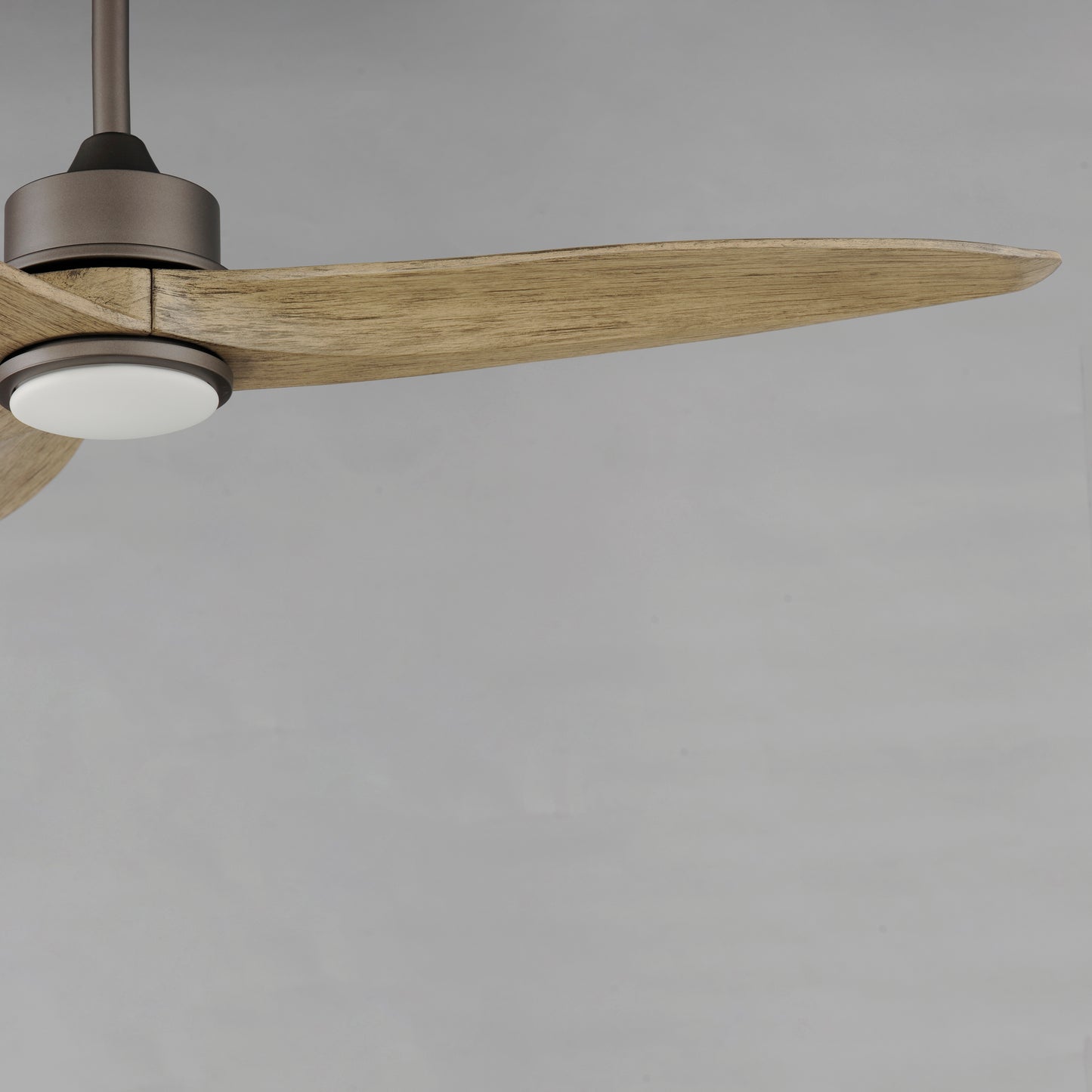 Woodwind 52" Solid Wood Blade Fan w LED Light Kit Charcoal Bronze by Maxim Lighting
