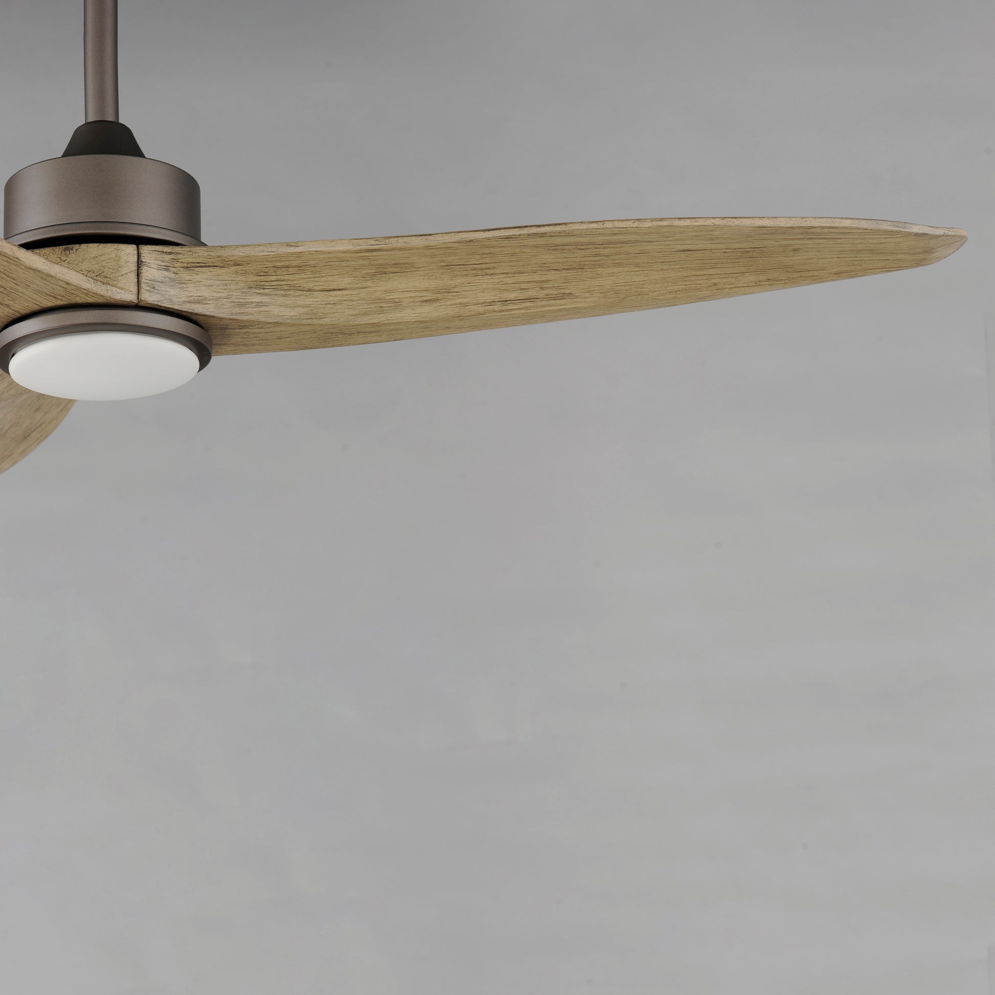 Woodwind 52" Solid Wood Blade Fan w LED Light Kit Charcoal Bronze by Maxim Lighting
