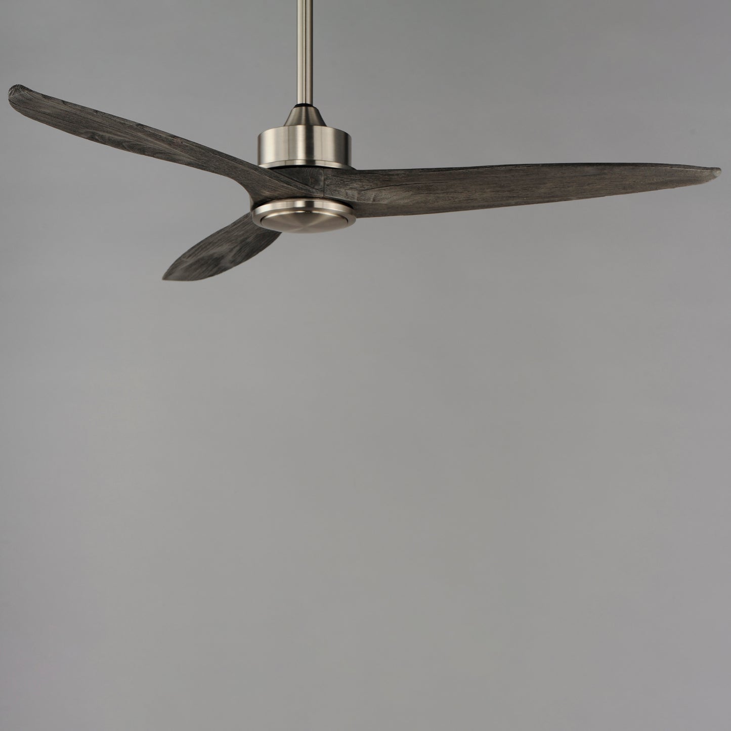 Woodwind 52" Solid Wood Blade Fan w LED Light Kit Satin Nickel by Maxim Lighting