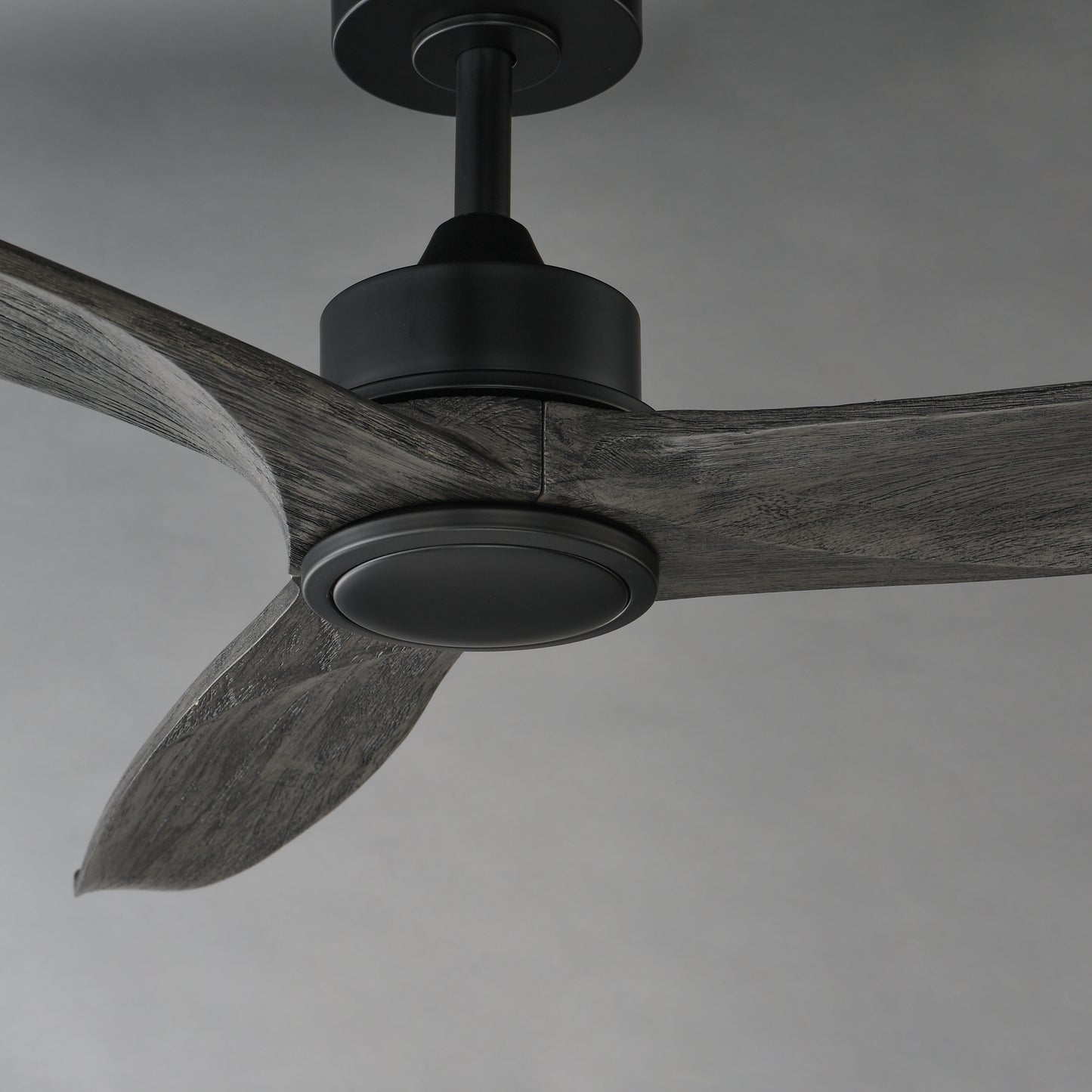 Woodwind 52" Solid Wood Blade Fan w LED Light Kit Black by Maxim Lighting