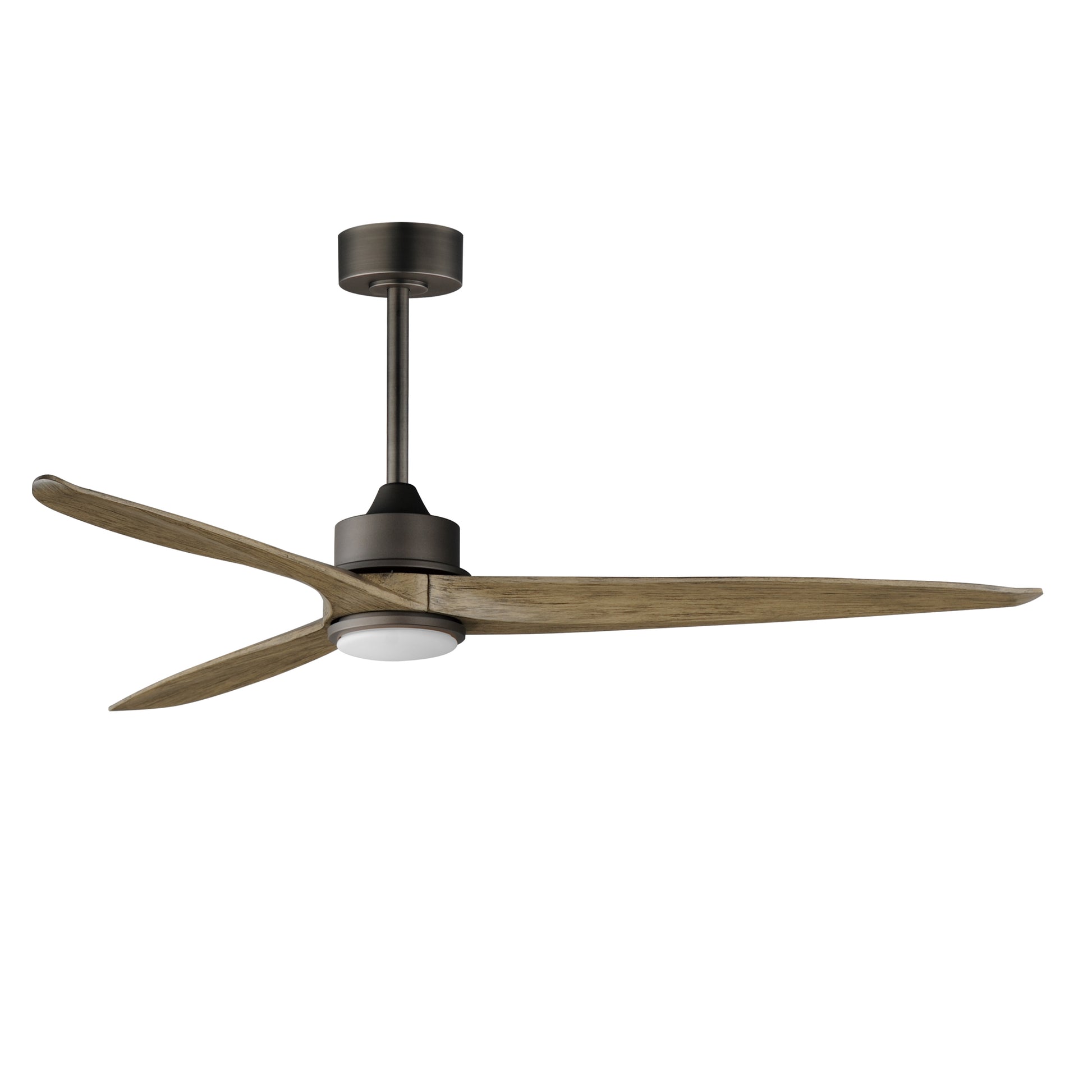 Woodwind 72" Solid Wood Blade Fan W LED Light Kit Charcoal Bronze by Maxim Lighting
