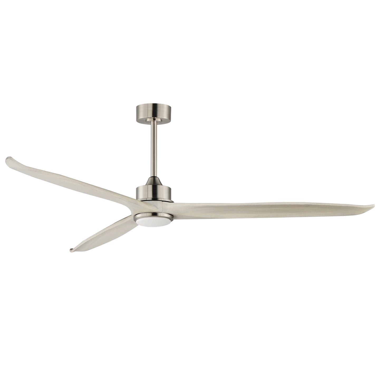Woodwind 72" Solid Wood Blade Fan w LED Satin Nickel by Maxim Lighting