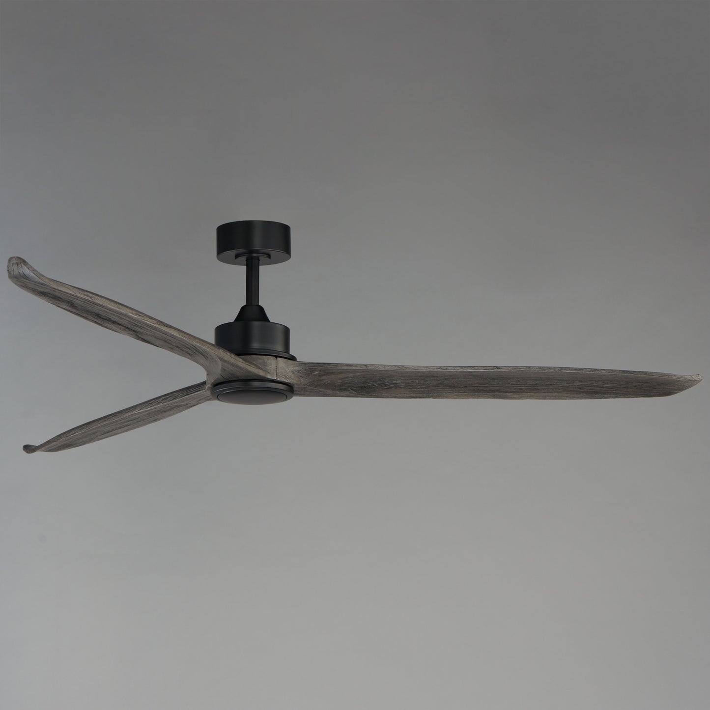 Woodwind 72" Solid Wood Blade Fan w LED Black by Maxim Lighting