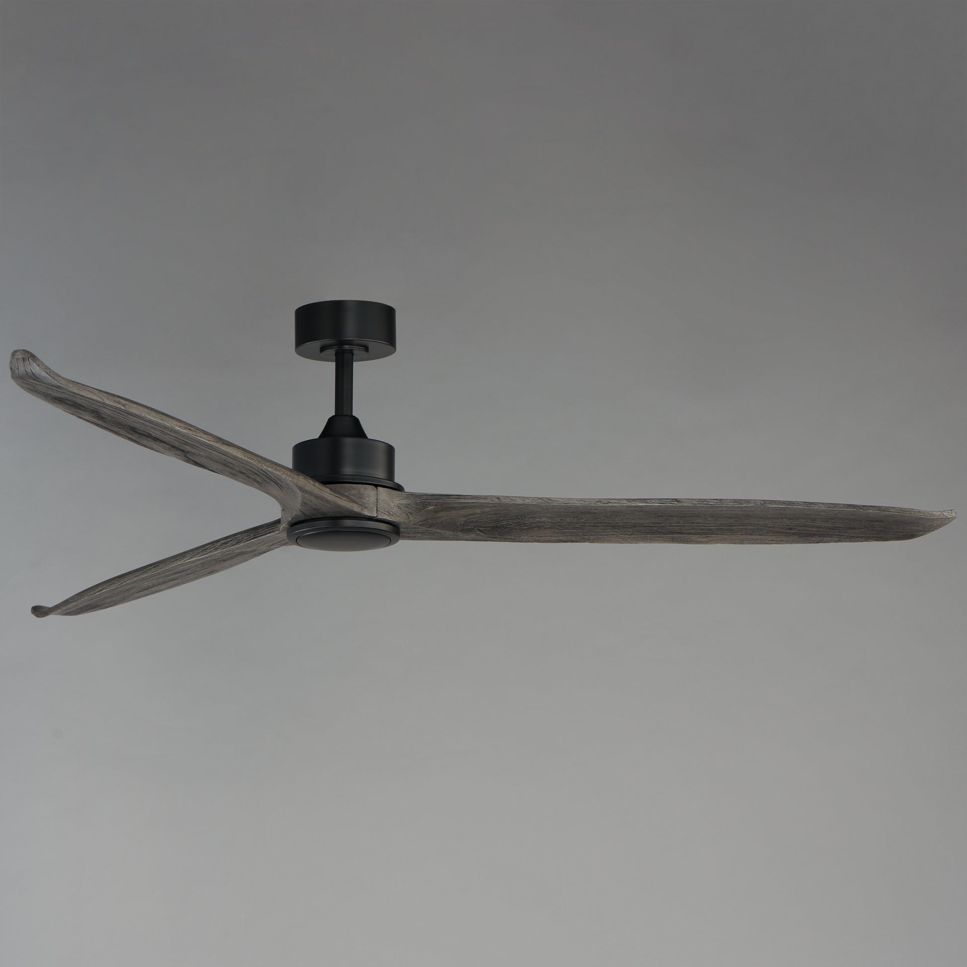 Woodwind 72" Solid Wood Blade Fan w LED Black by Maxim Lighting