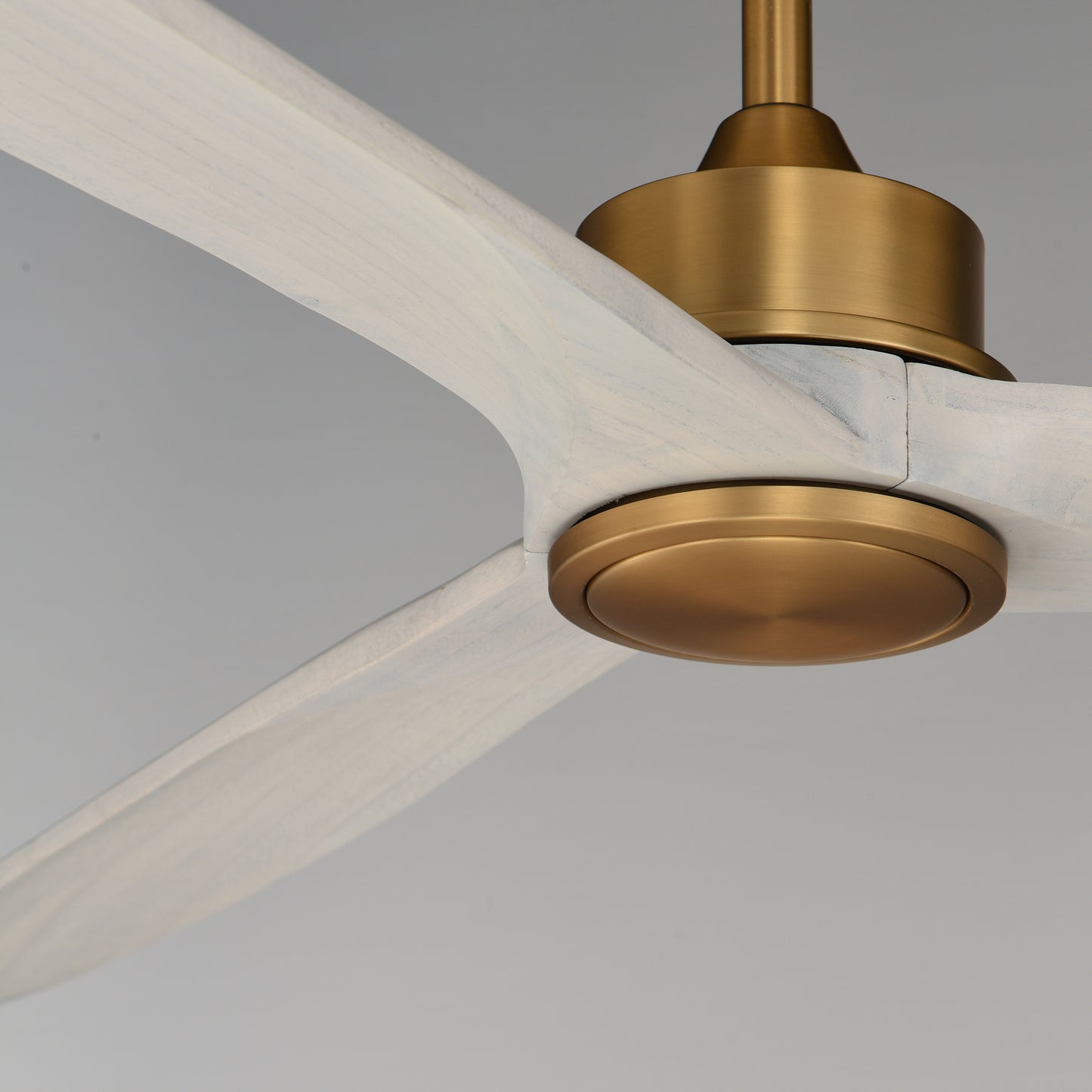 Woodwind 72" Solid Wood Blade Fan w LED Natural Aged Brass by Maxim Lighting
