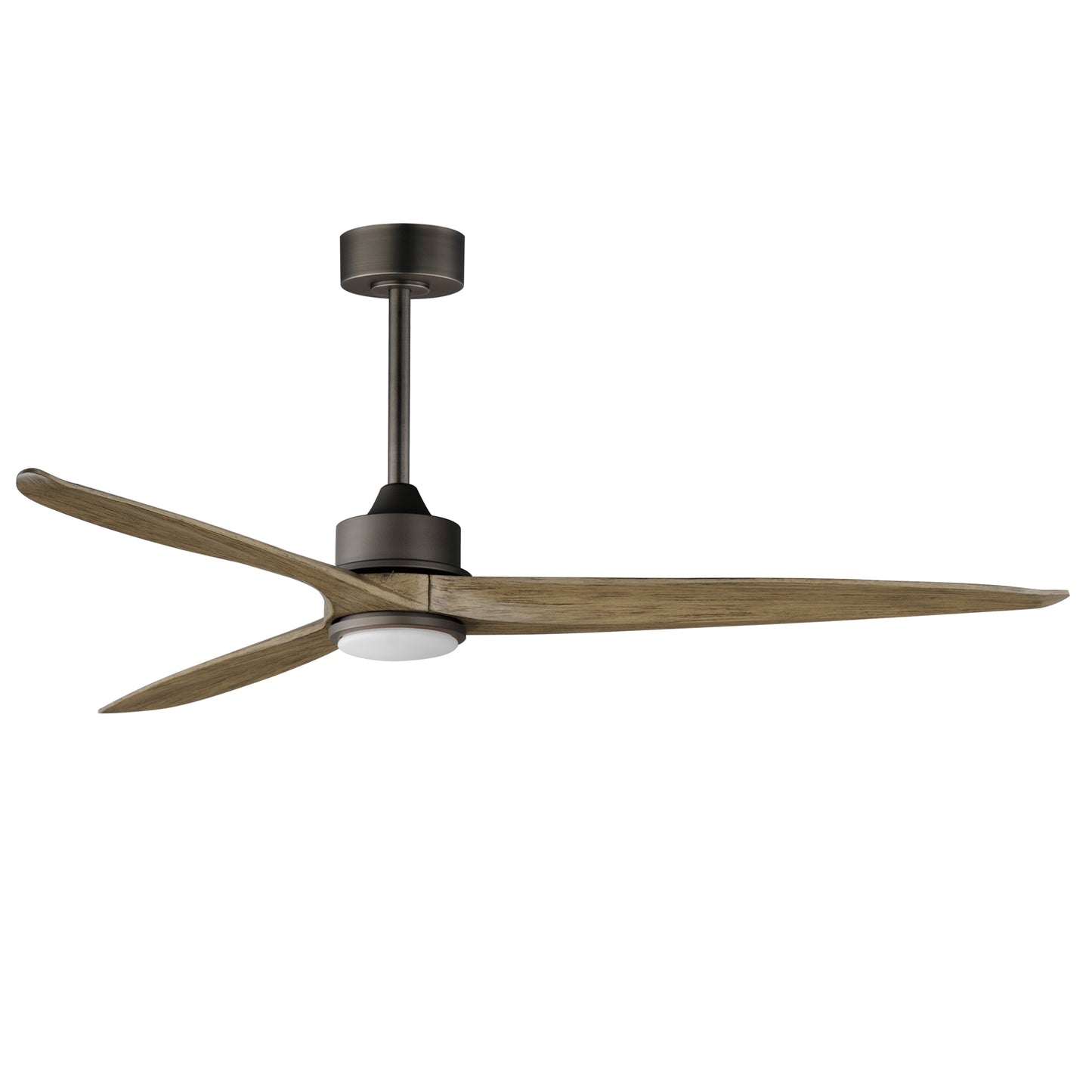 Woodwind 80" Solid Wood Blade Fan W LED Light Kit Charcoal Bronze by Maxim Lighting