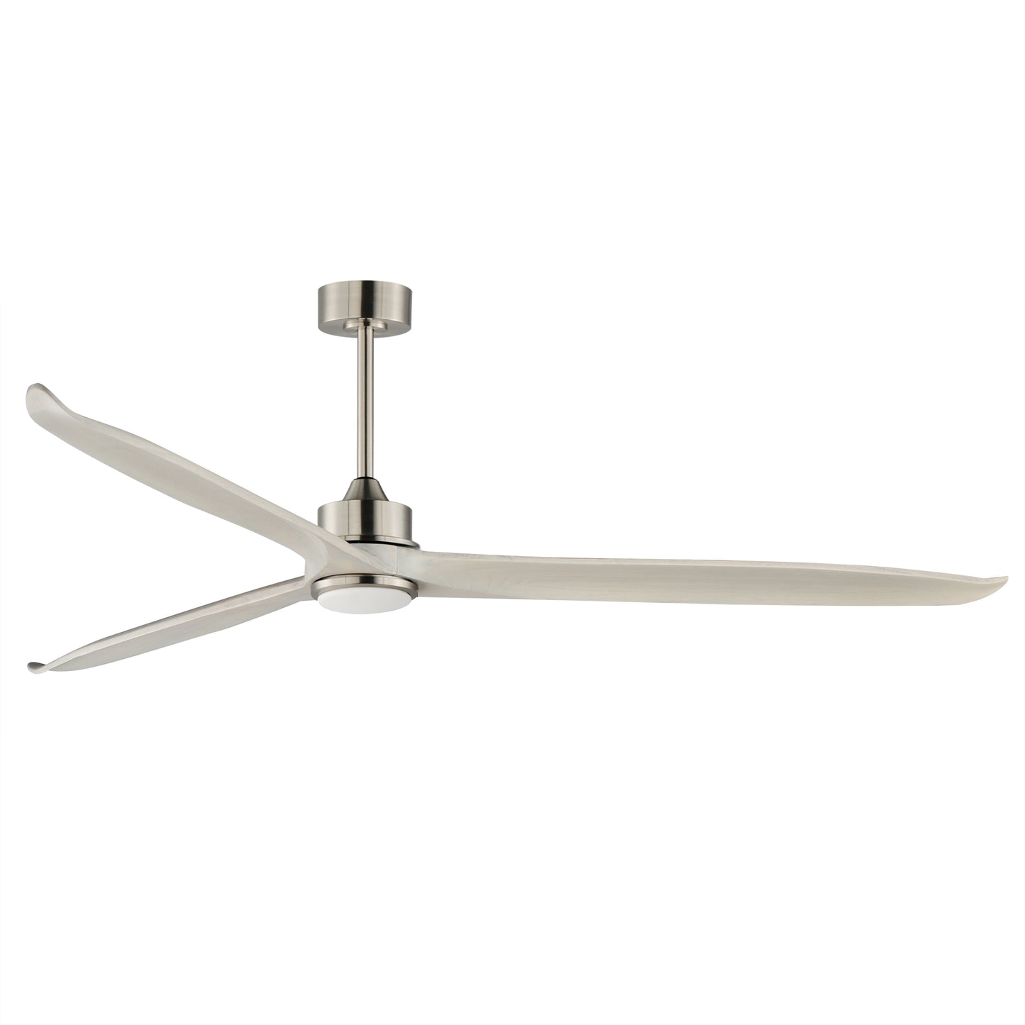 Woodwind 80" Solid Wood Blade Fan W LED Satin Nickel by Maxim Lighting