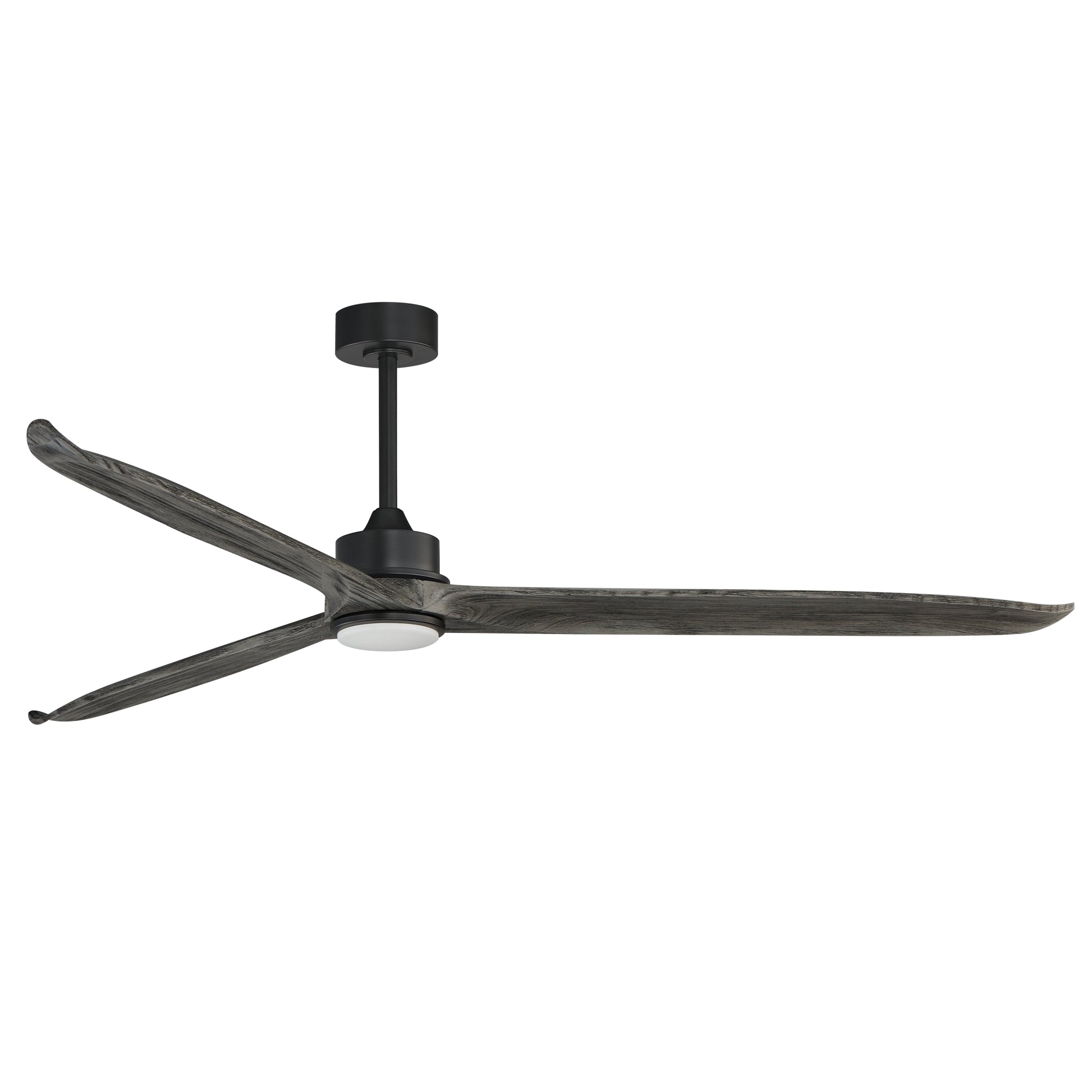 Woodwind 80" Solid Wood Blade Fan W LED Black by Maxim Lighting