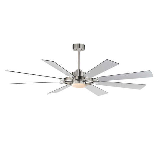 Helm 72" Indoor Fan w LED Light Kit Satin Nickel by Maxim Lighting