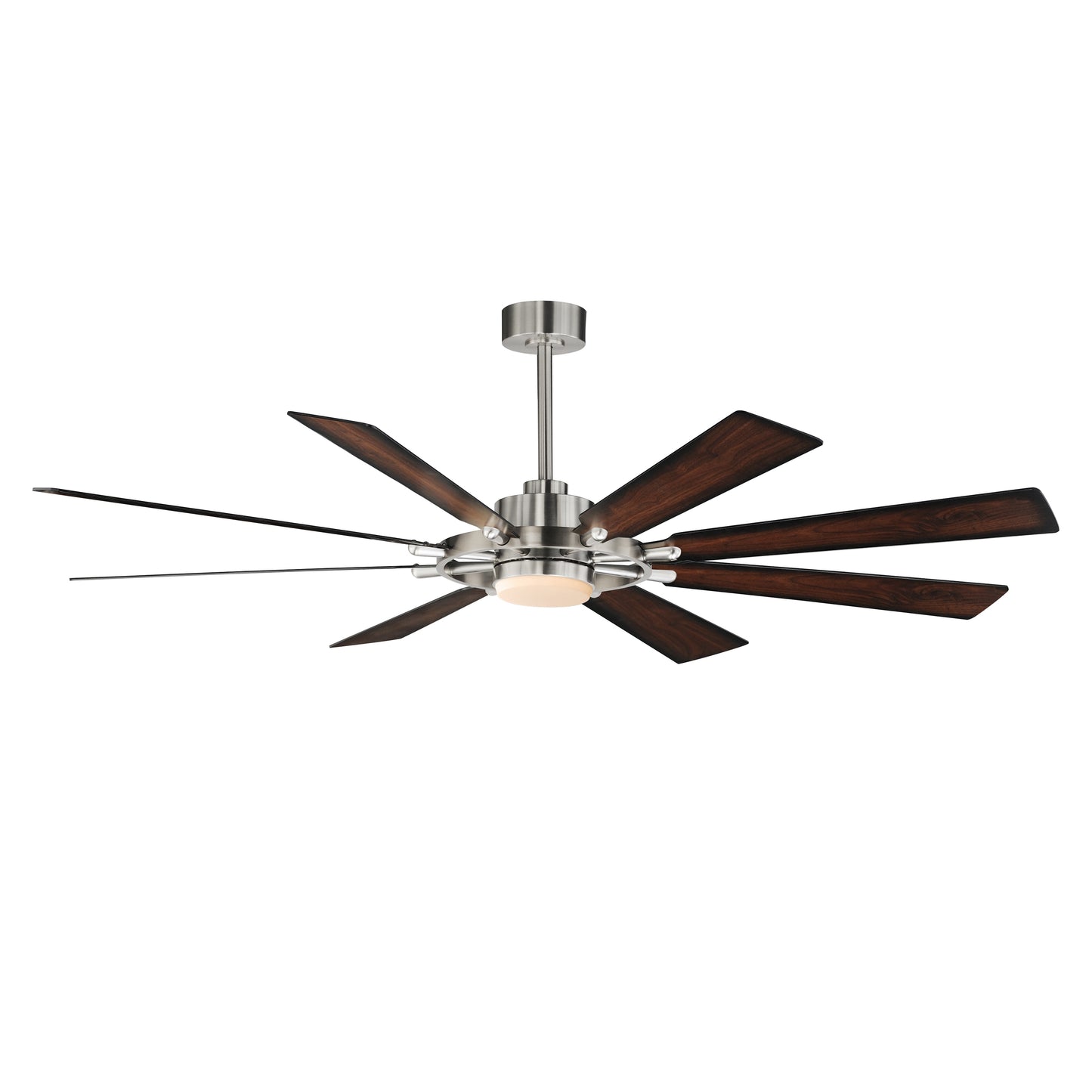 Helm 72" Indoor Fan w LED Light Kit Satin Nickel by Maxim Lighting
