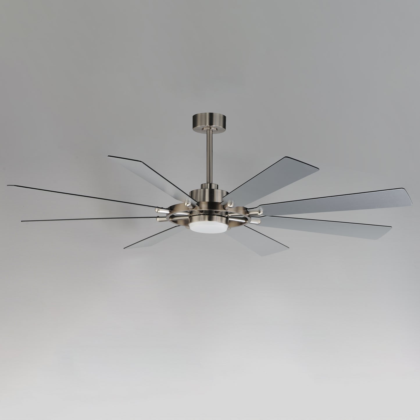 Helm 72" Indoor Fan w LED Light Kit Satin Nickel by Maxim Lighting