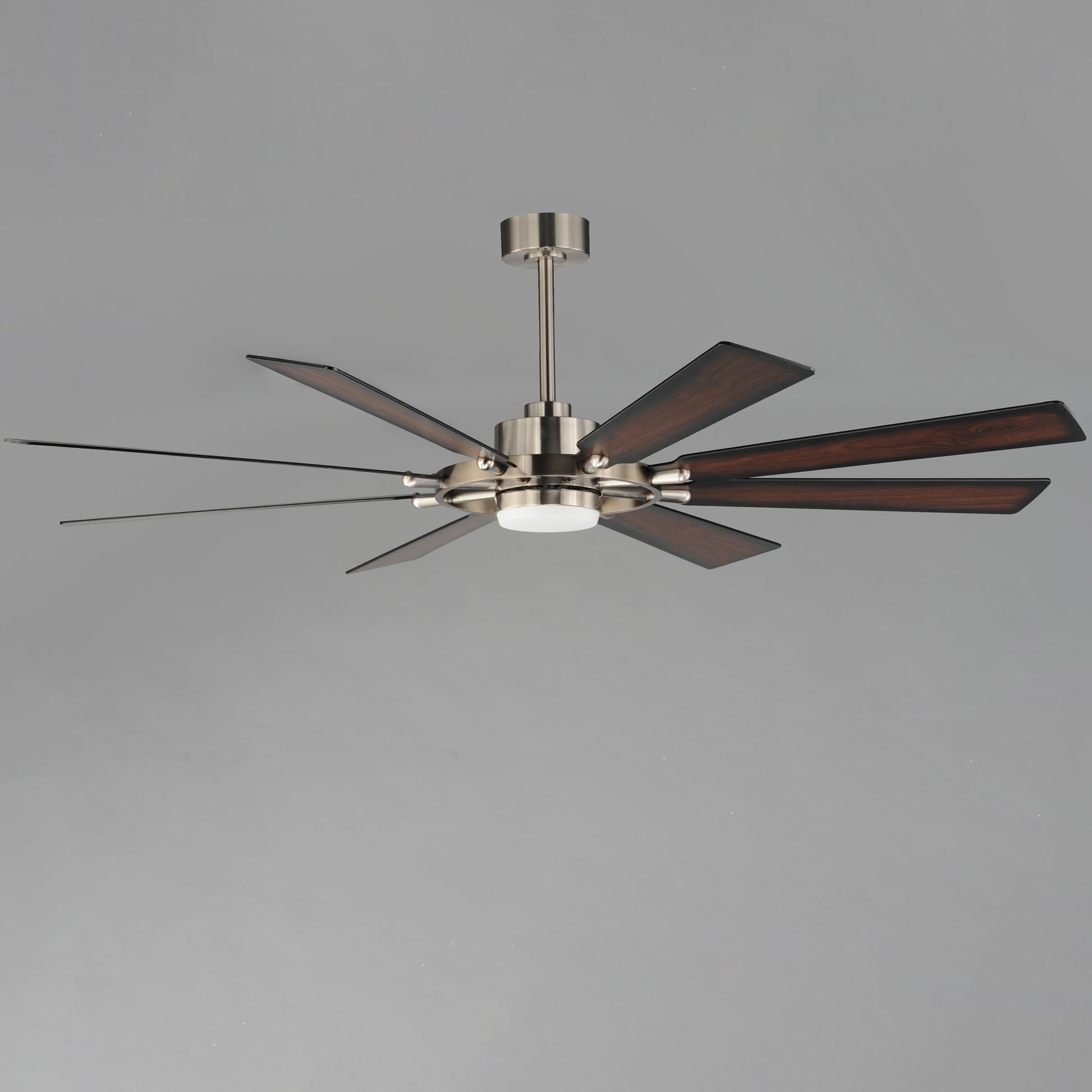 Helm 72" Indoor Fan w LED Light Kit Satin Nickel by Maxim Lighting