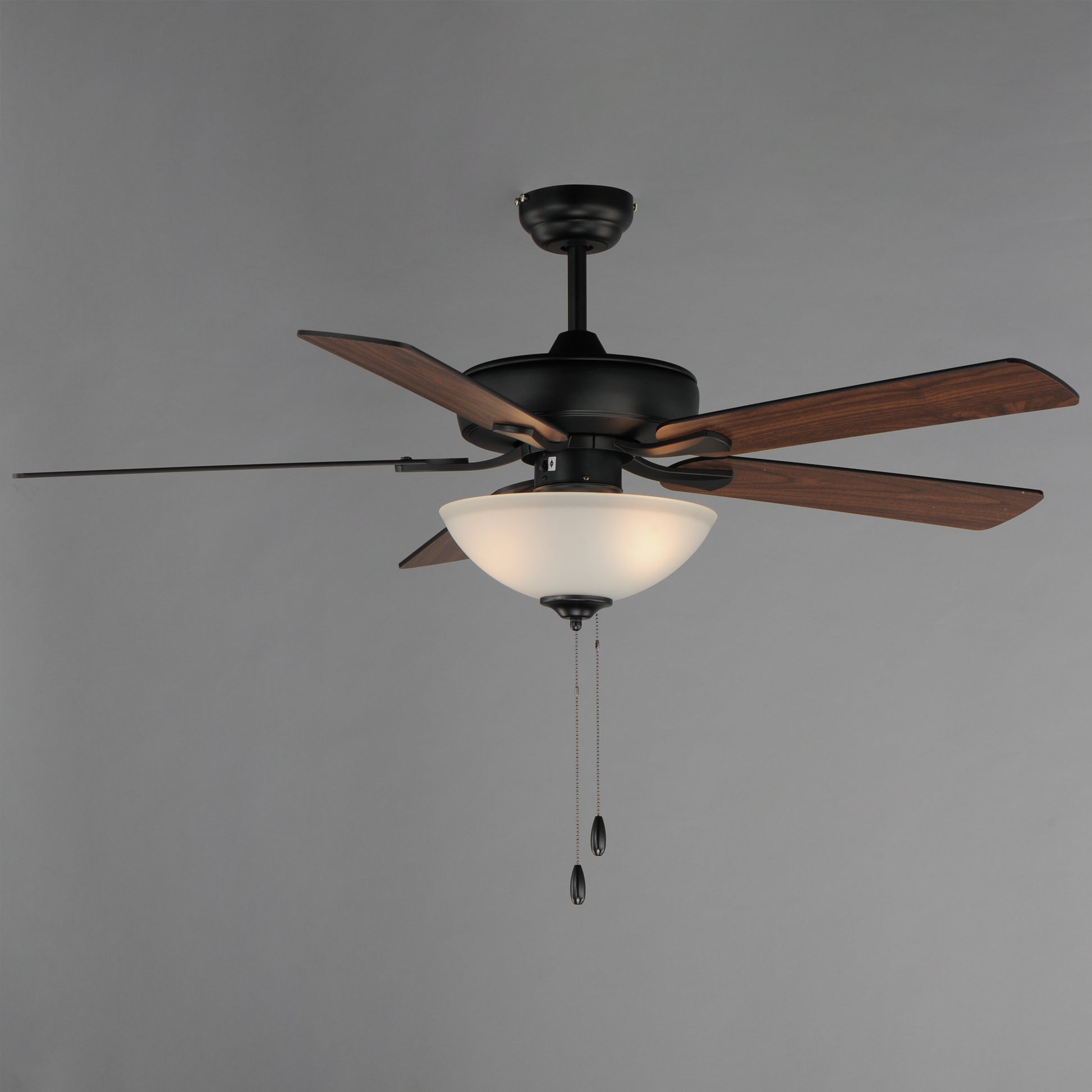 Super-Max 52" Ceiling Fan with 2-Light Kit Black by Maxim Lighting