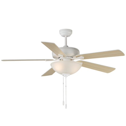 Super-Max 52" Ceiling Fan with 2-Light Kit Matte White by Maxim Lighting