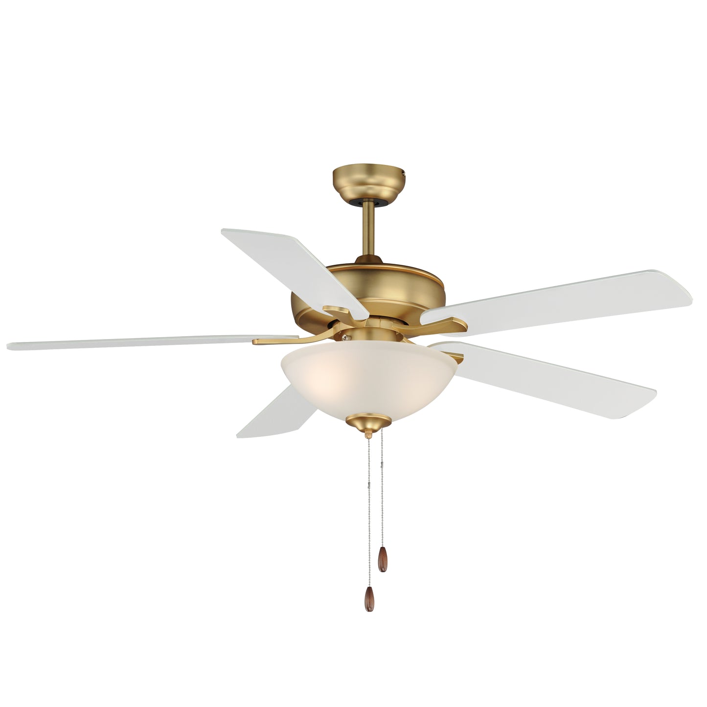 Super-Max 52" Ceiling Fan with 2-Light Kit Natural Aged Brass by Maxim Lighting